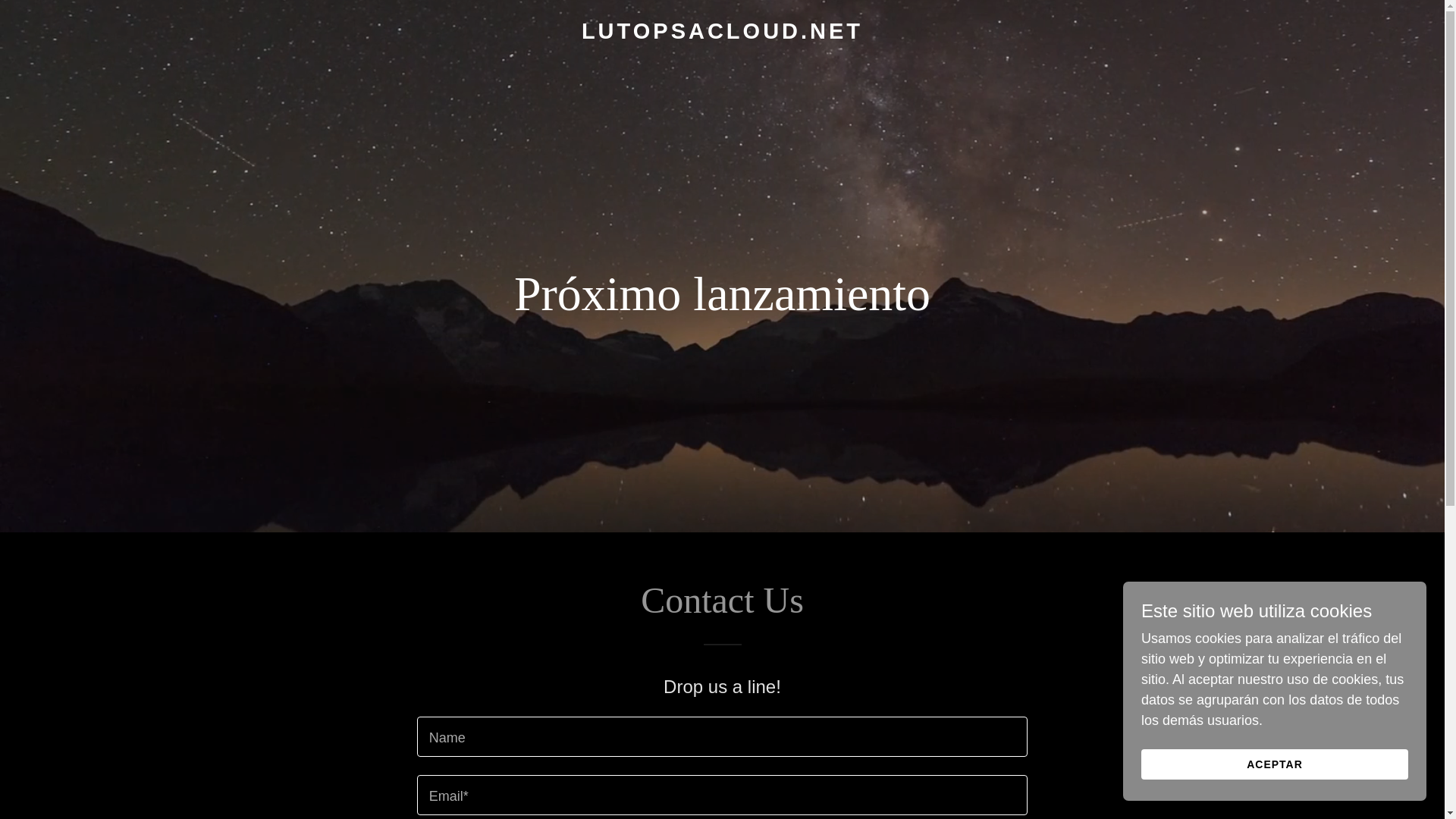 website screenshot of https://lutopsacloud.net/