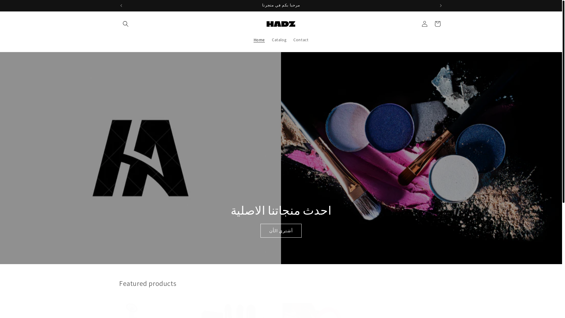 website screenshot of https://hadzshop.store/