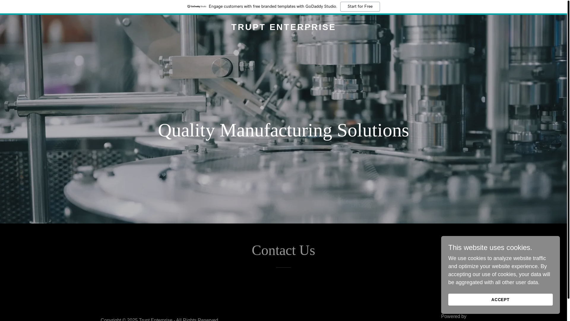 website screenshot of https://truptenterprise.com/