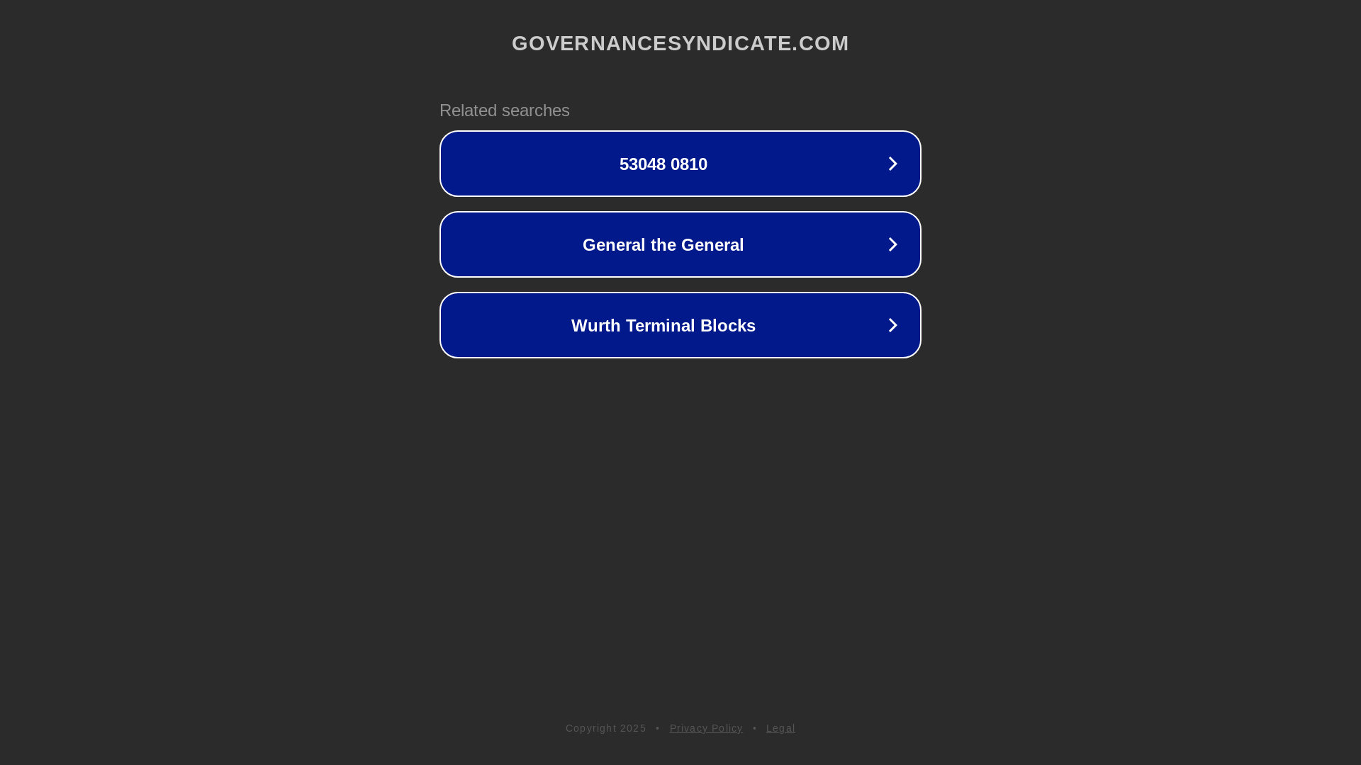 website screenshot of https://governancesyndicate.com/