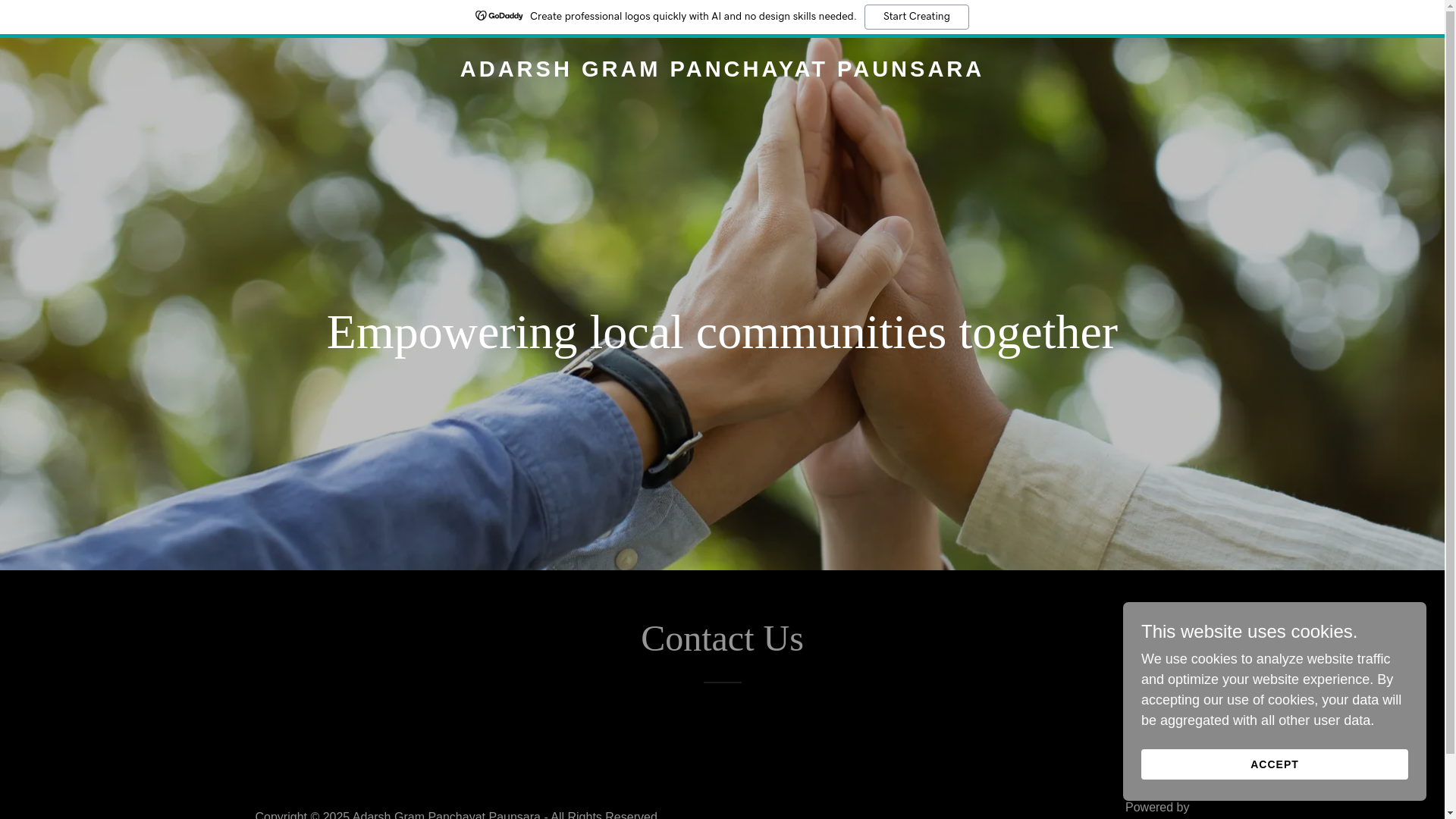 website screenshot of https://adarshgppaunsara.live/