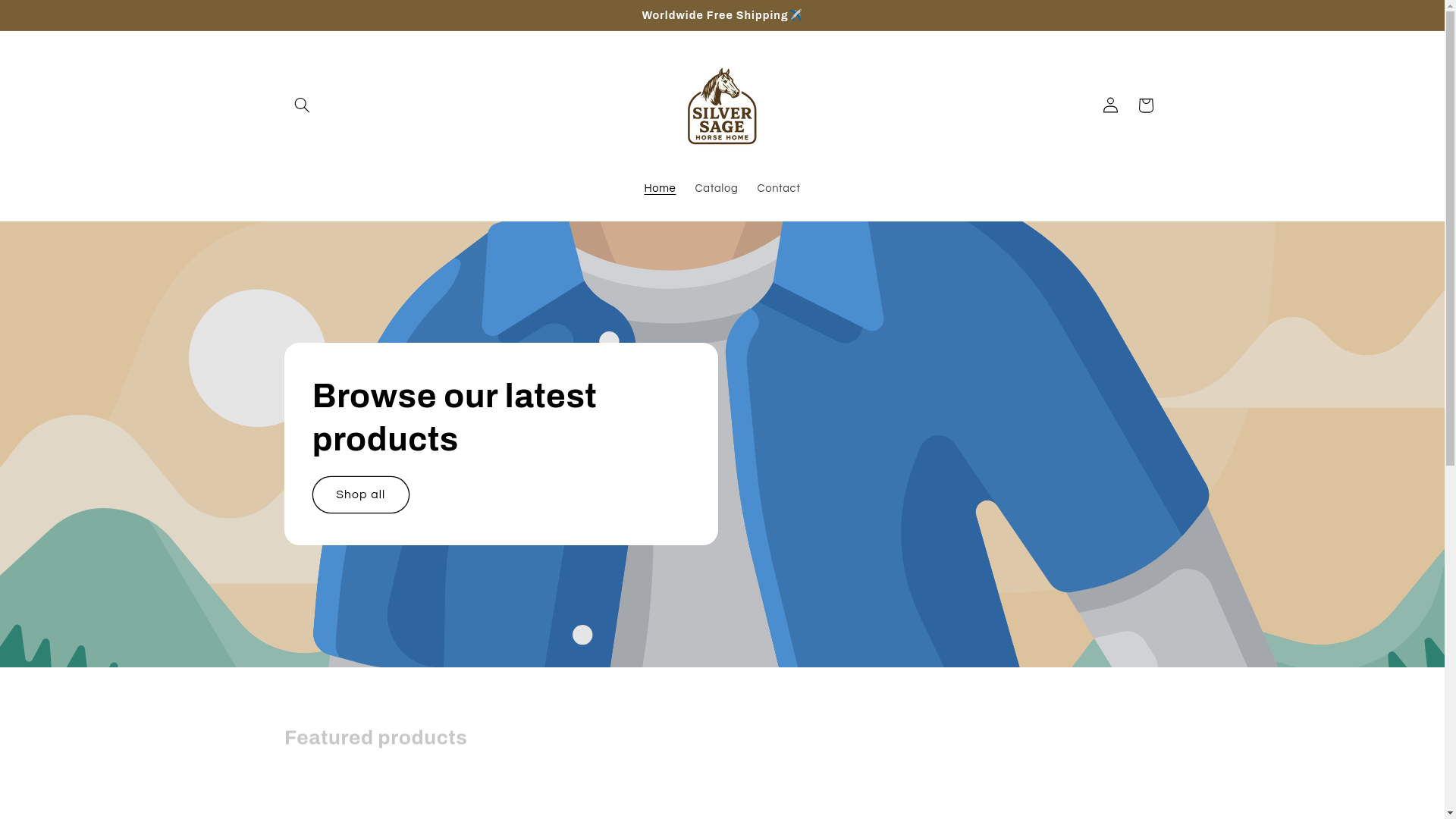 website screenshot of https://silversagehorsehome.com/