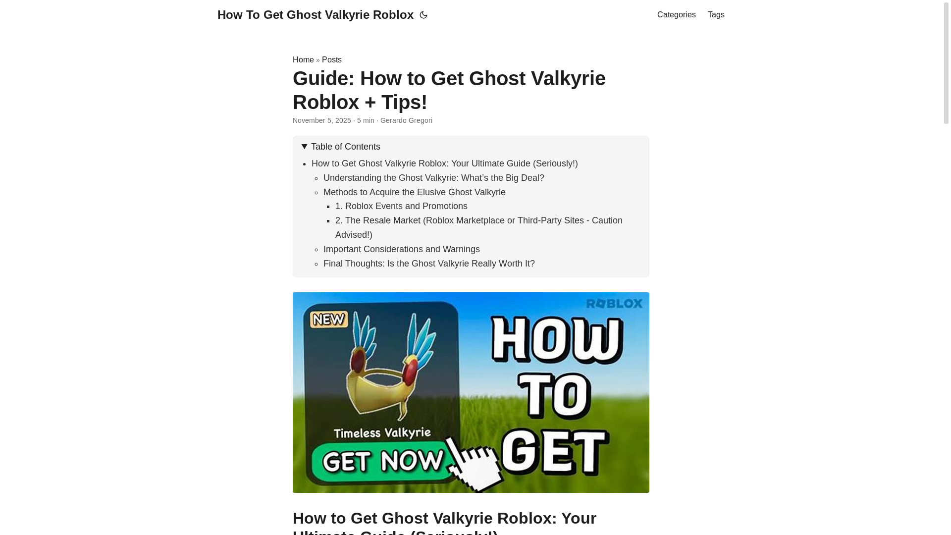 website screenshot of https://how-to-get-ghost-valkyrie-roblox.pages.dev/