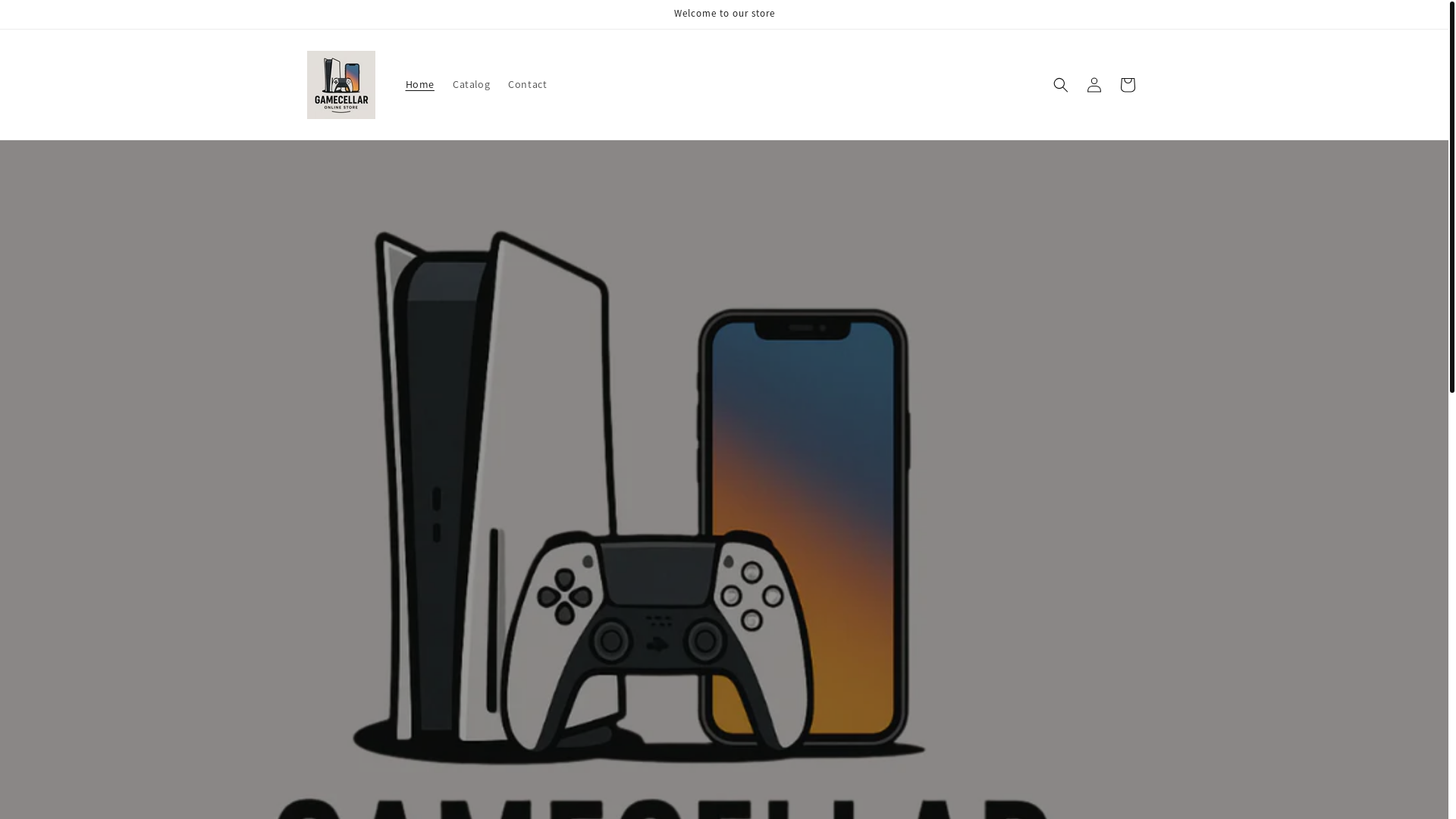 website screenshot of https://gamescellar.store/