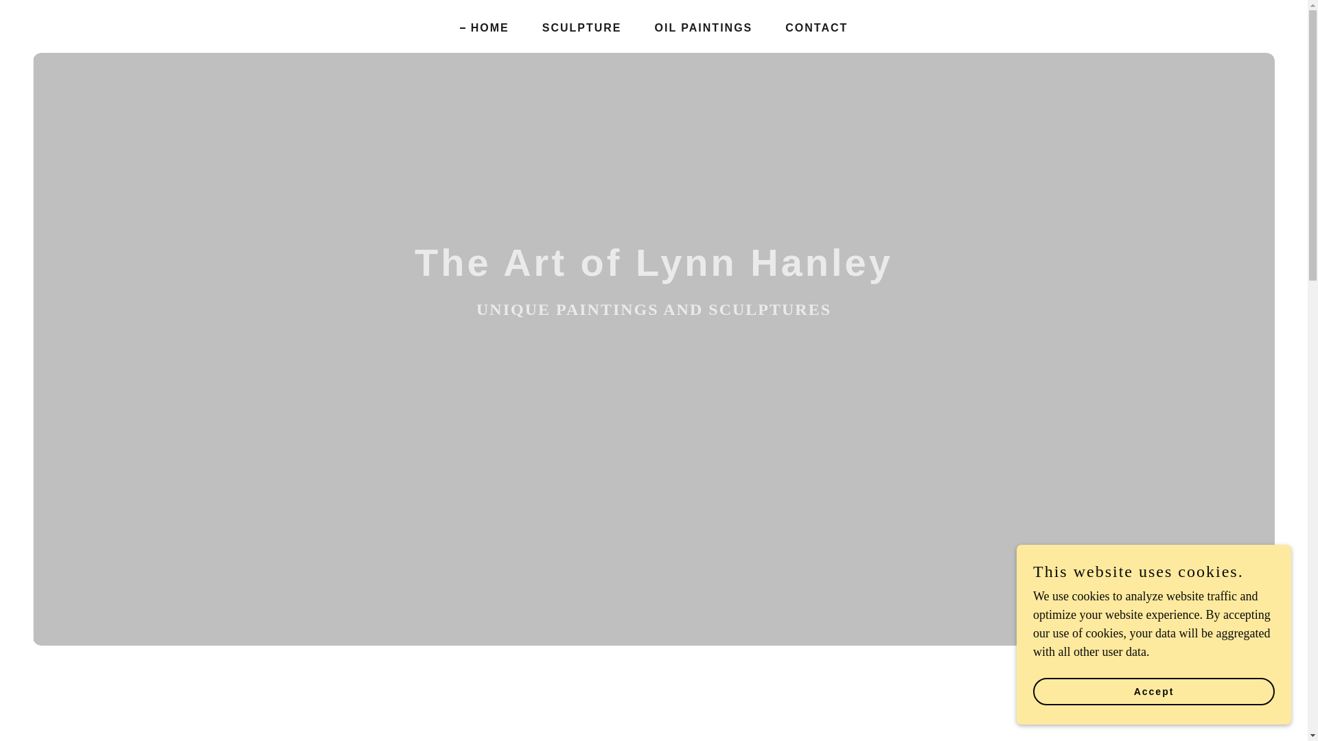 website screenshot of https://lynnhanleyart.com/