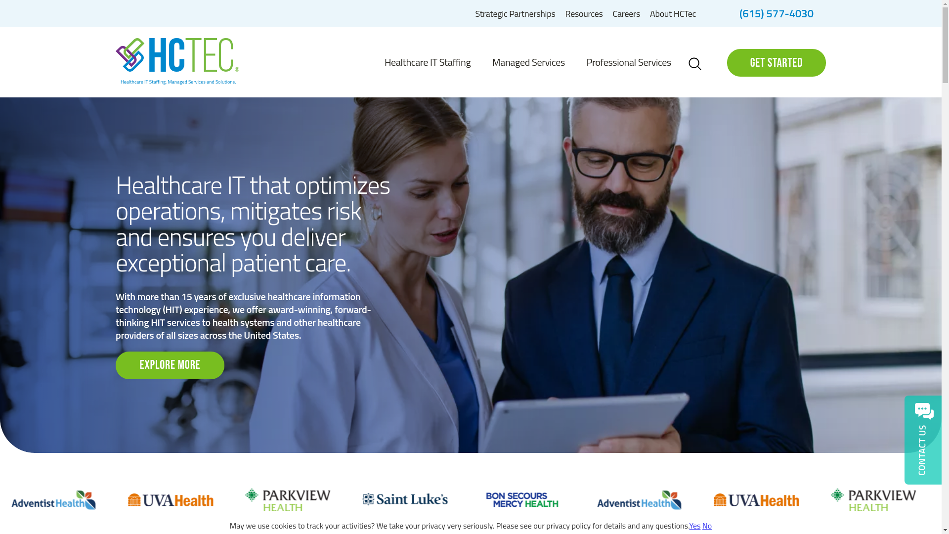 website screenshot of https://hctecai.com/