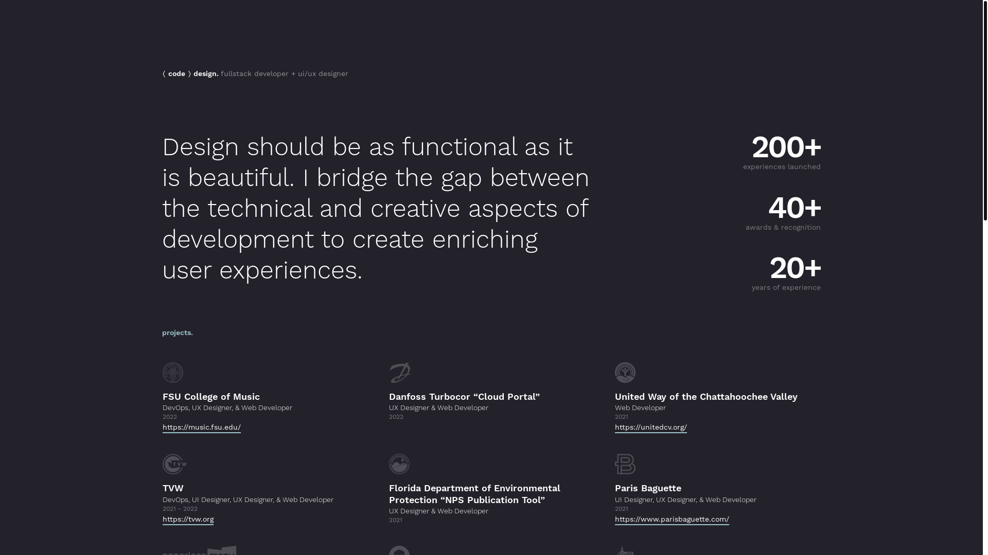 website screenshot of https://code-is-design.pages.dev/