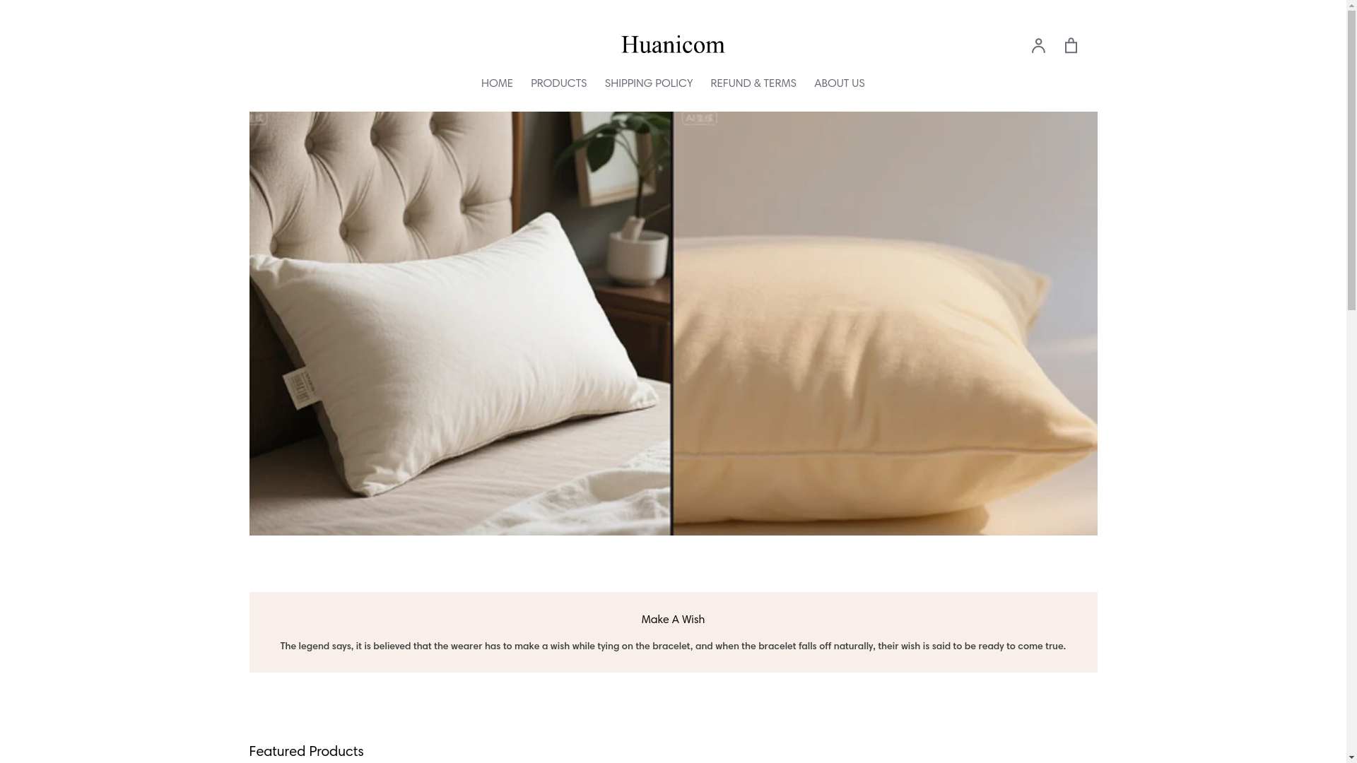 website screenshot of https://huanicom.com/