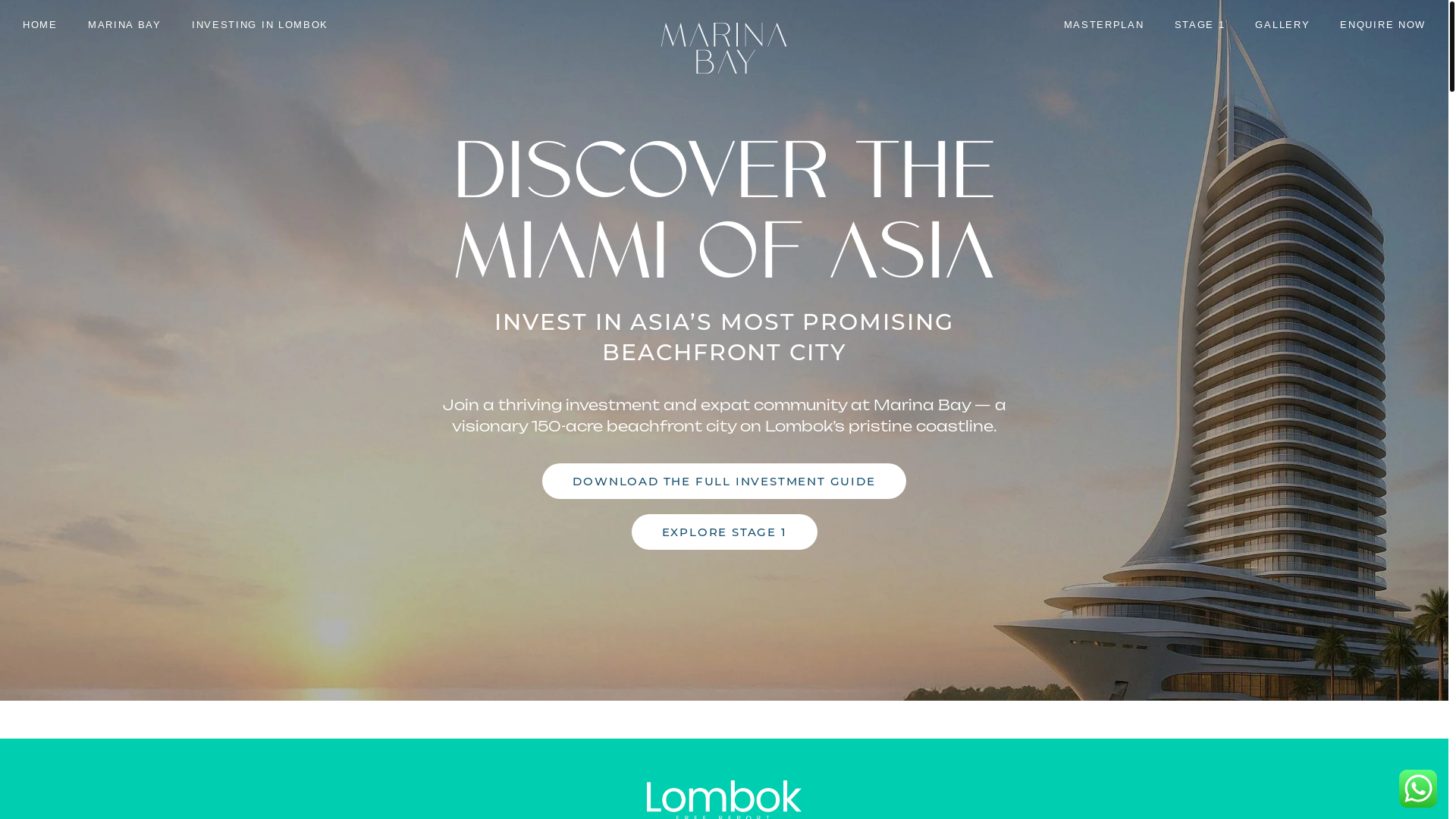 website screenshot of https://marinabay.city/