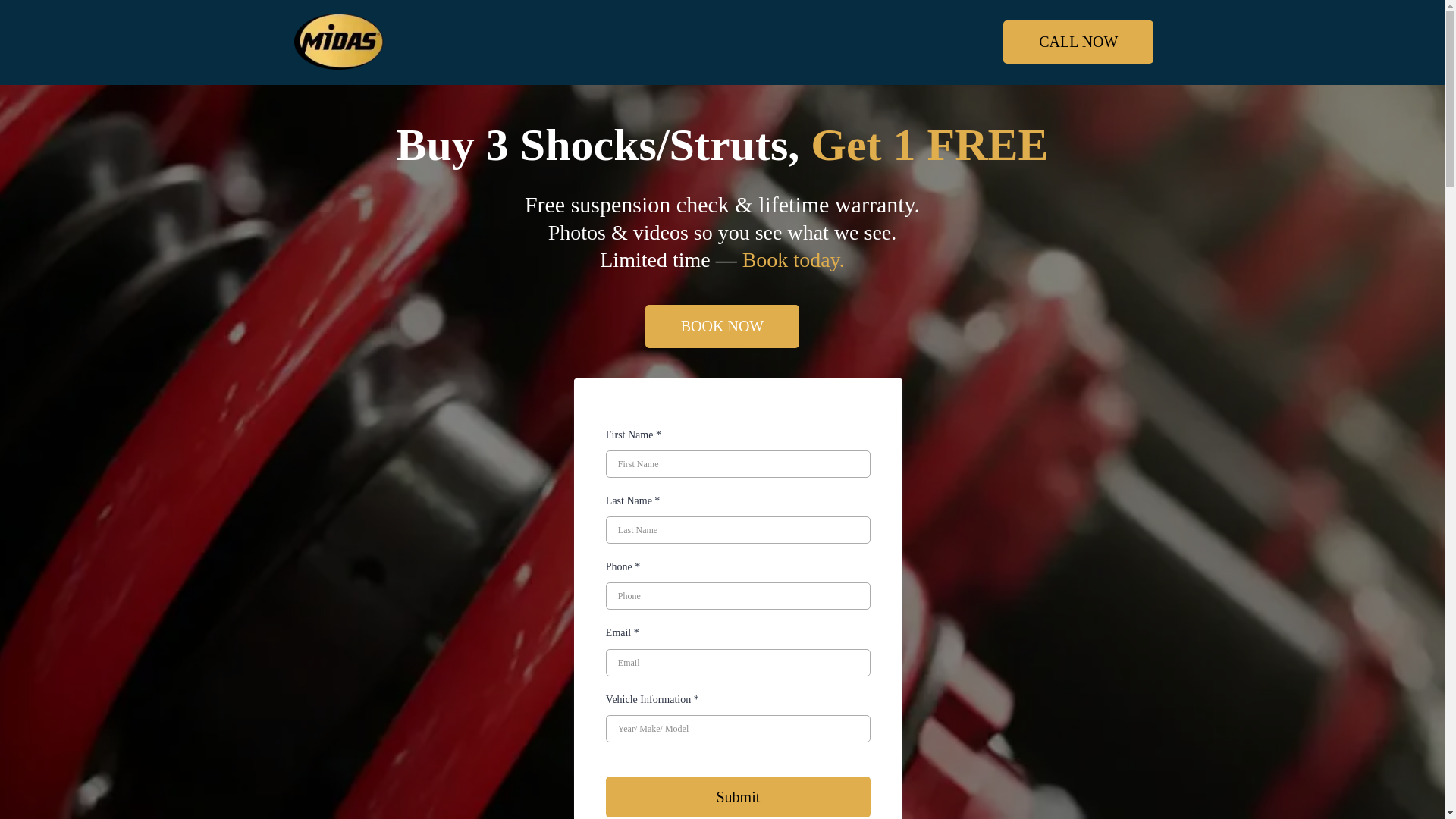 website screenshot of https://midasautoservicesandtire.com/