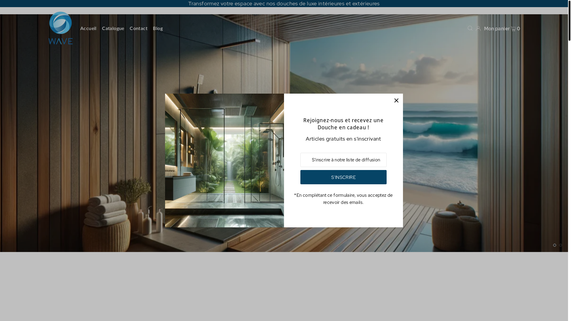 website screenshot of https://waveshowers.com/