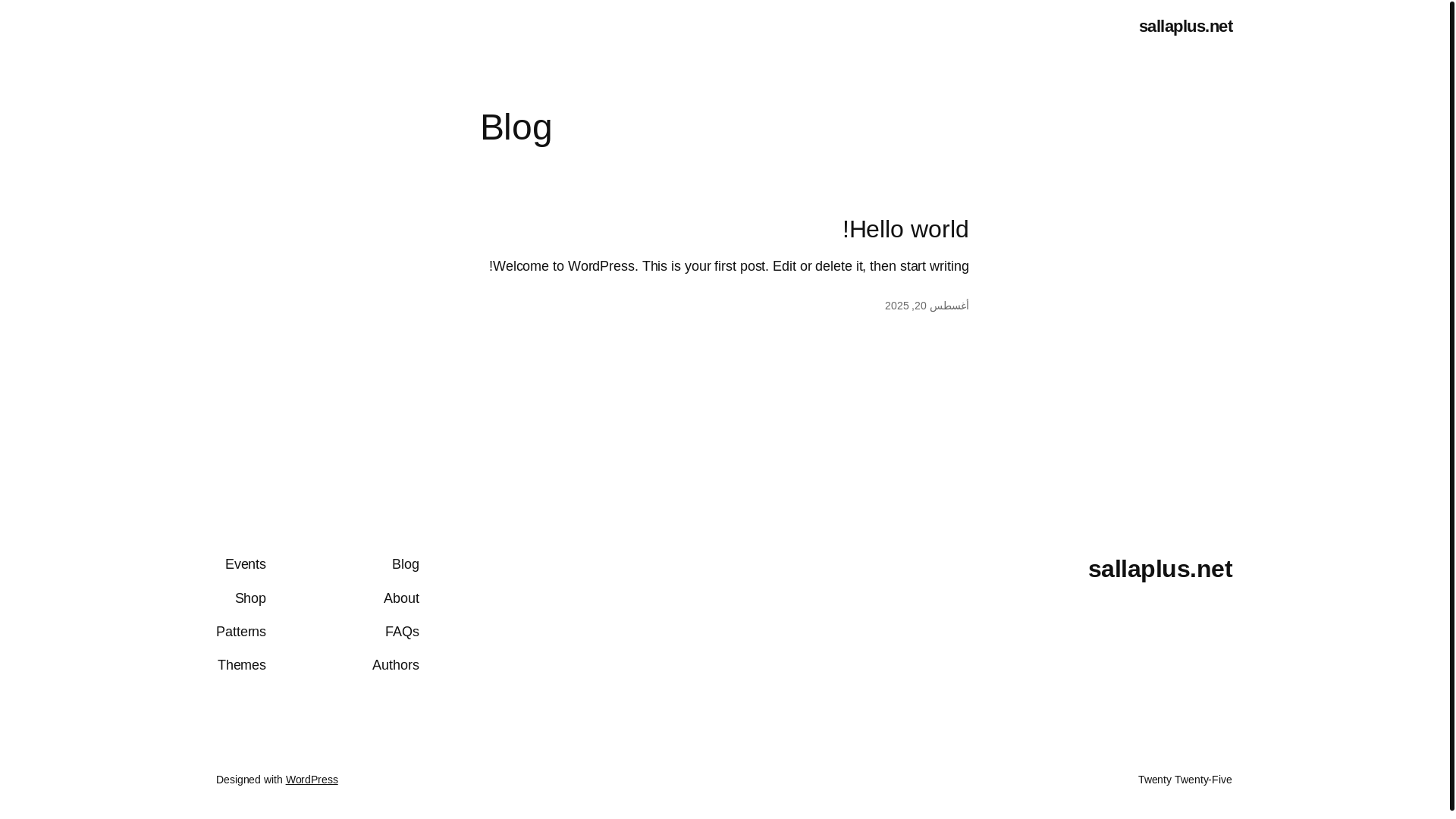 website screenshot of https://sallaplus.net/