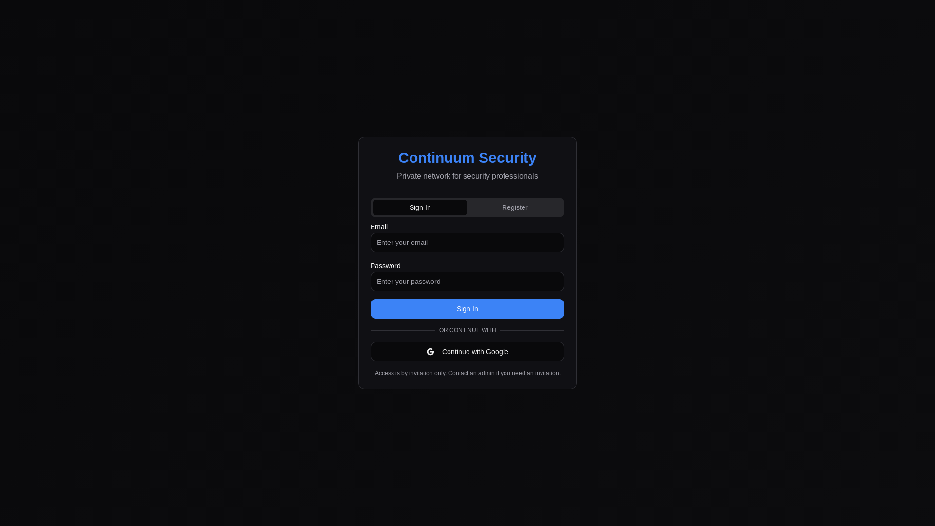 website screenshot of https://continuumz.com/