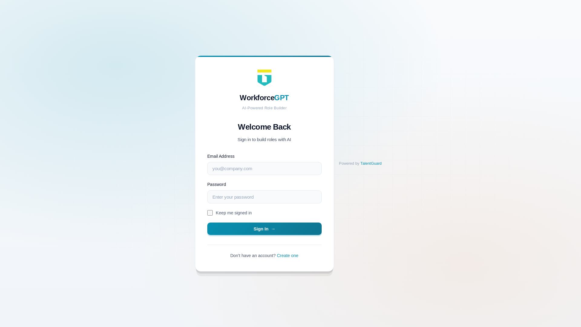 website screenshot of https://workforcegpt.ai/