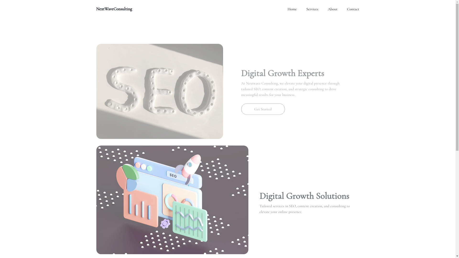 website screenshot of https://nextwaveconsulting.in/