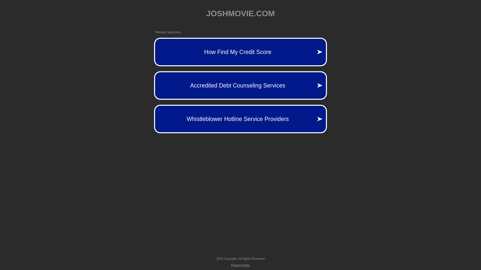 website screenshot of https://joshmovie.com/