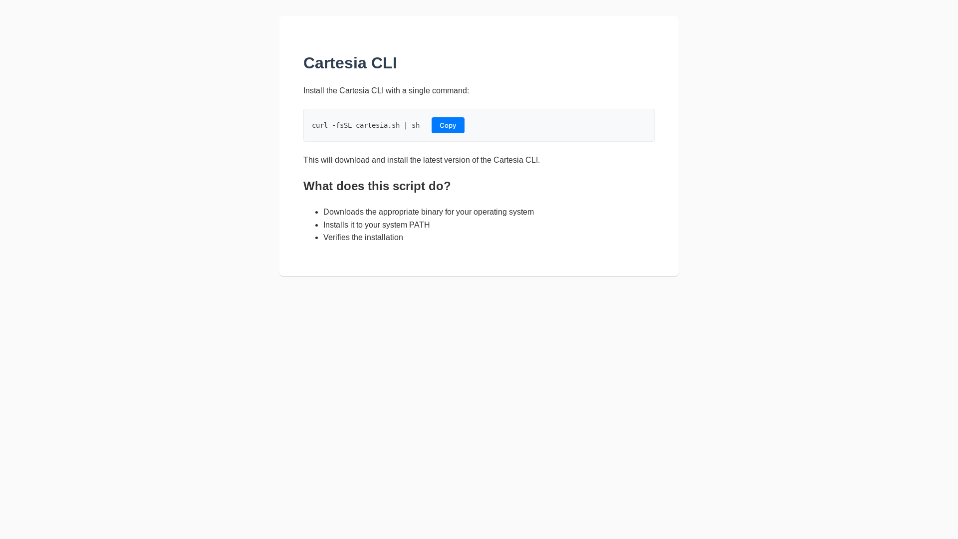 website screenshot of https://cartesia.sh/