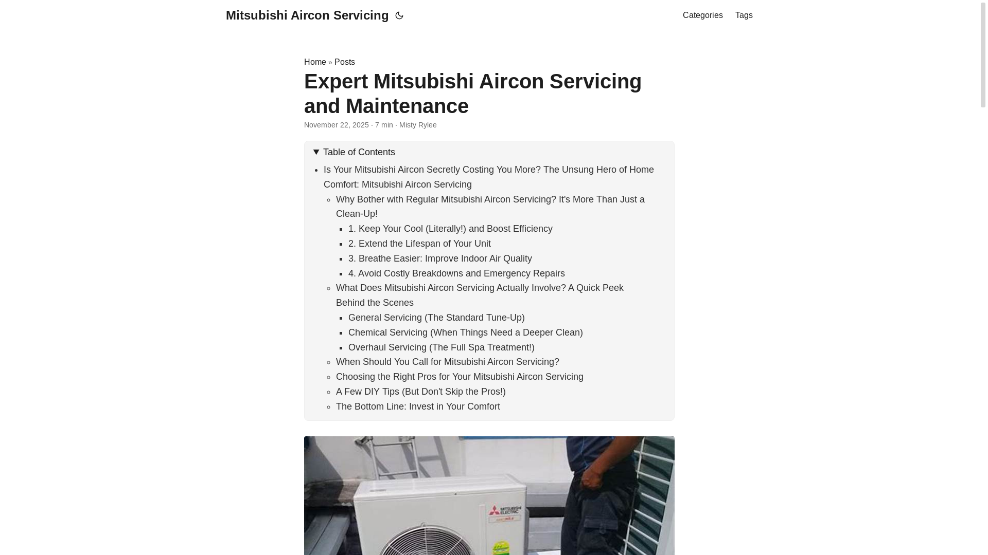 website screenshot of https://mitsubishiairconservicing3.pages.dev/