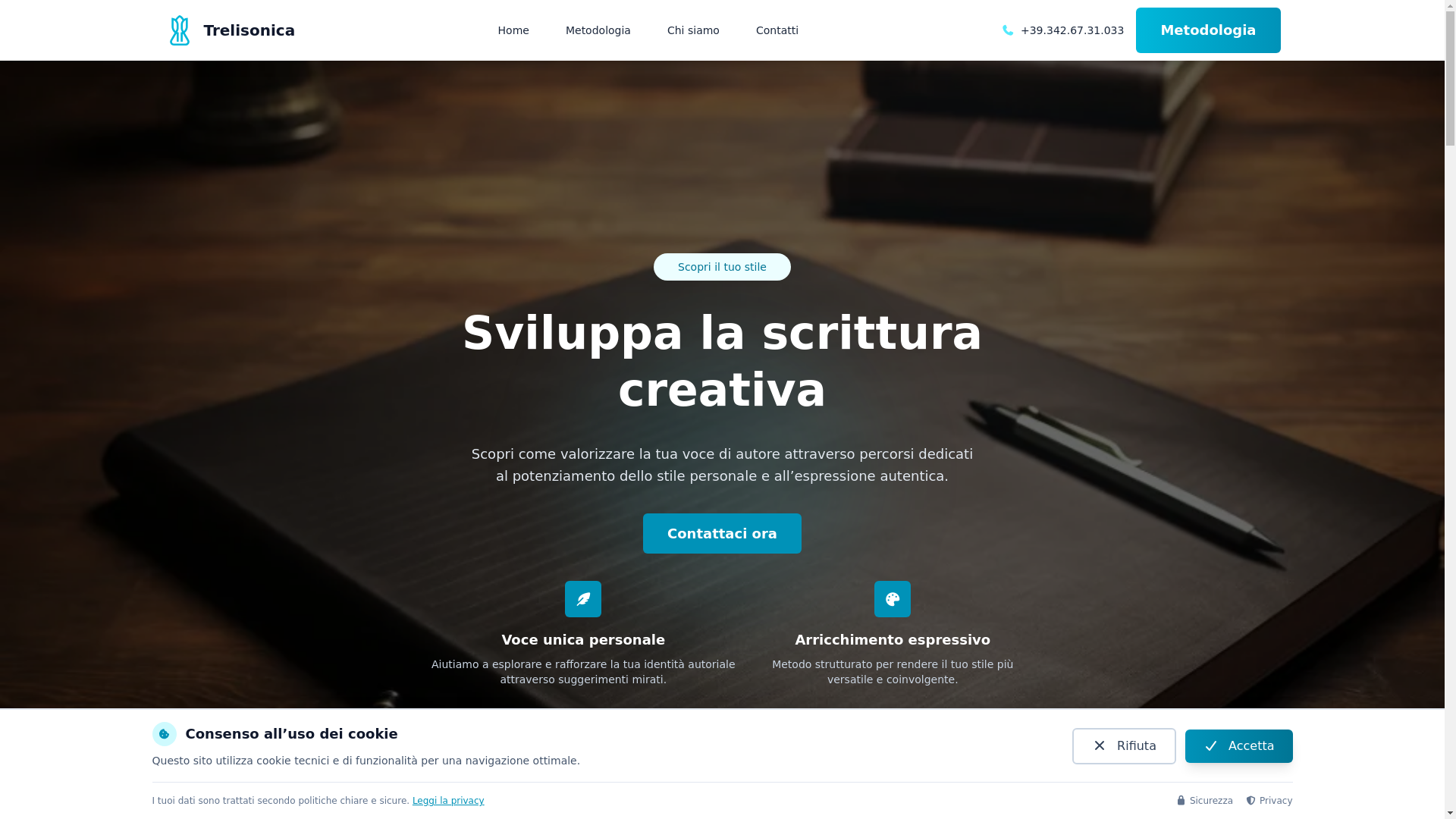 website screenshot of https://trelisonica.sbs/