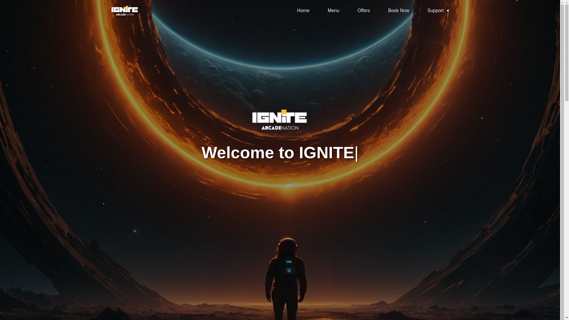 website screenshot of https://ignitearcade.com/