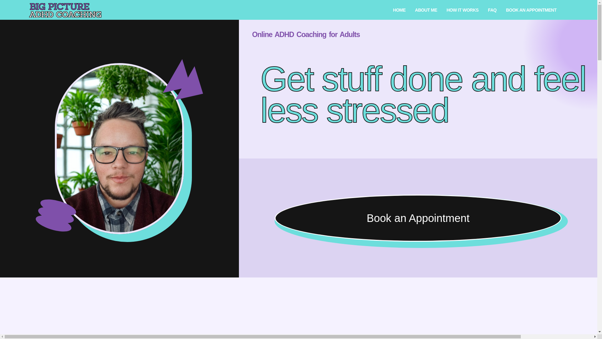 website screenshot of https://bigpictureadhdcoaching.net.au/