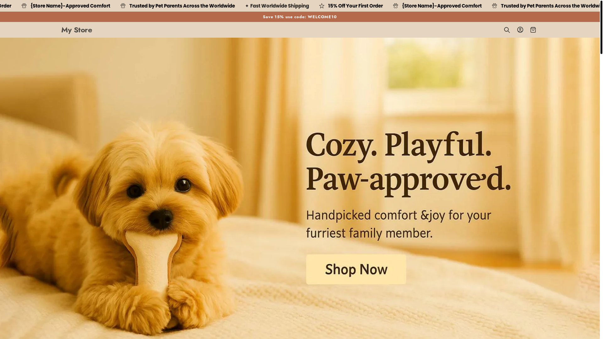 website screenshot of https://zoomease.store/