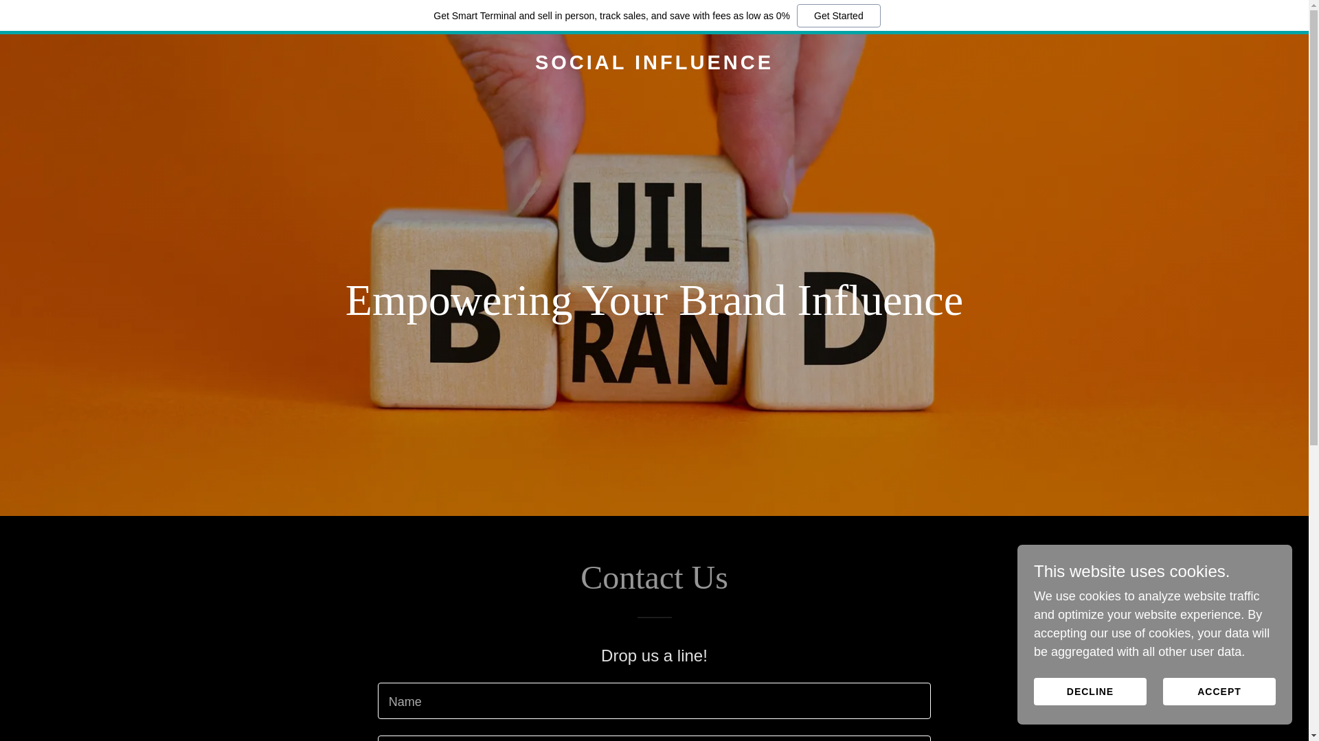 website screenshot of https://buildsocialinfluence.com/