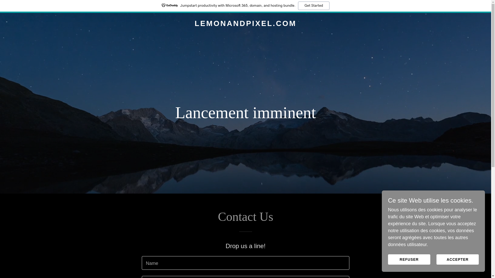 website screenshot of https://lemonandpixel.com/