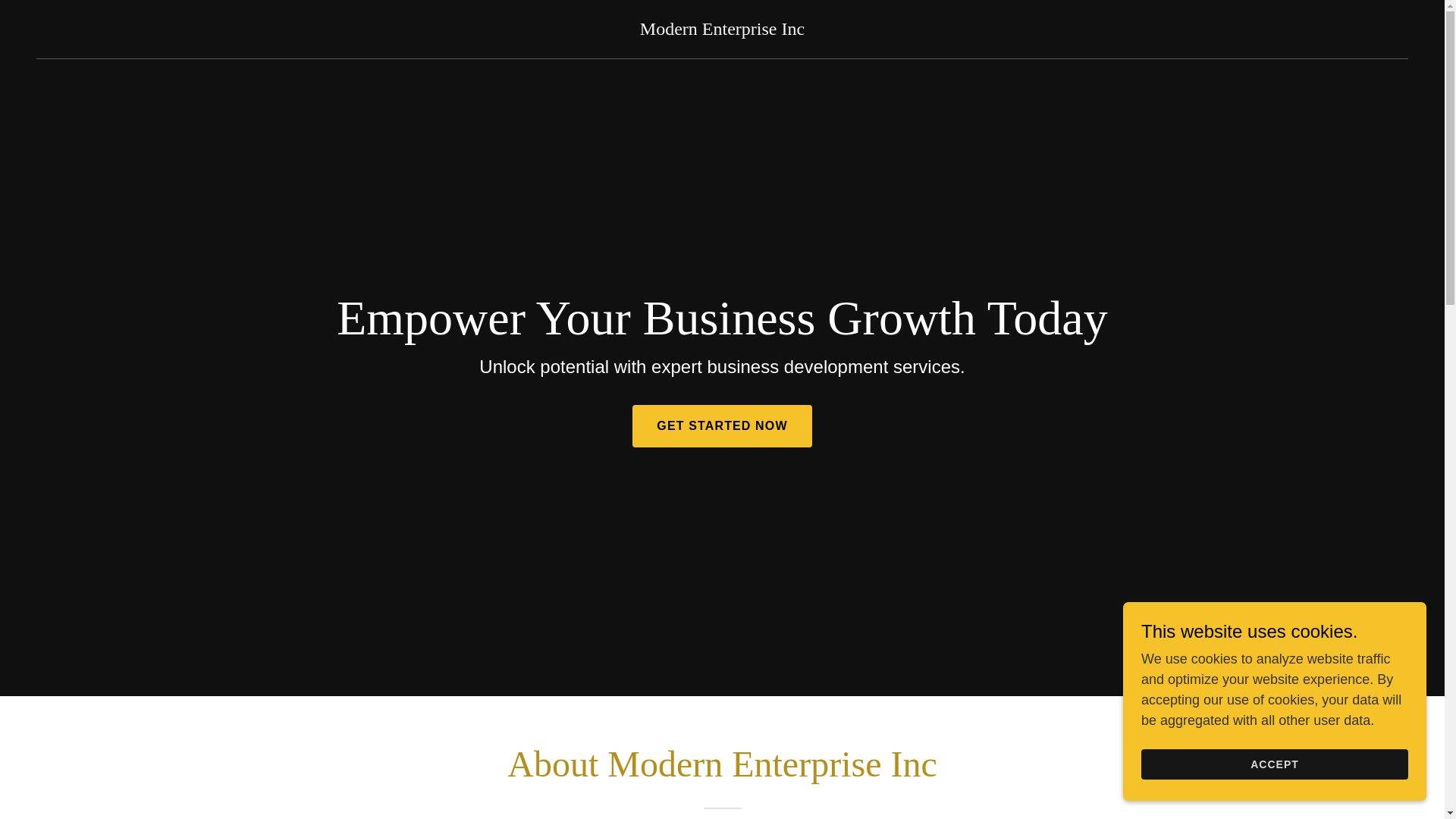 website screenshot of https://modernenterpriseinc.com/