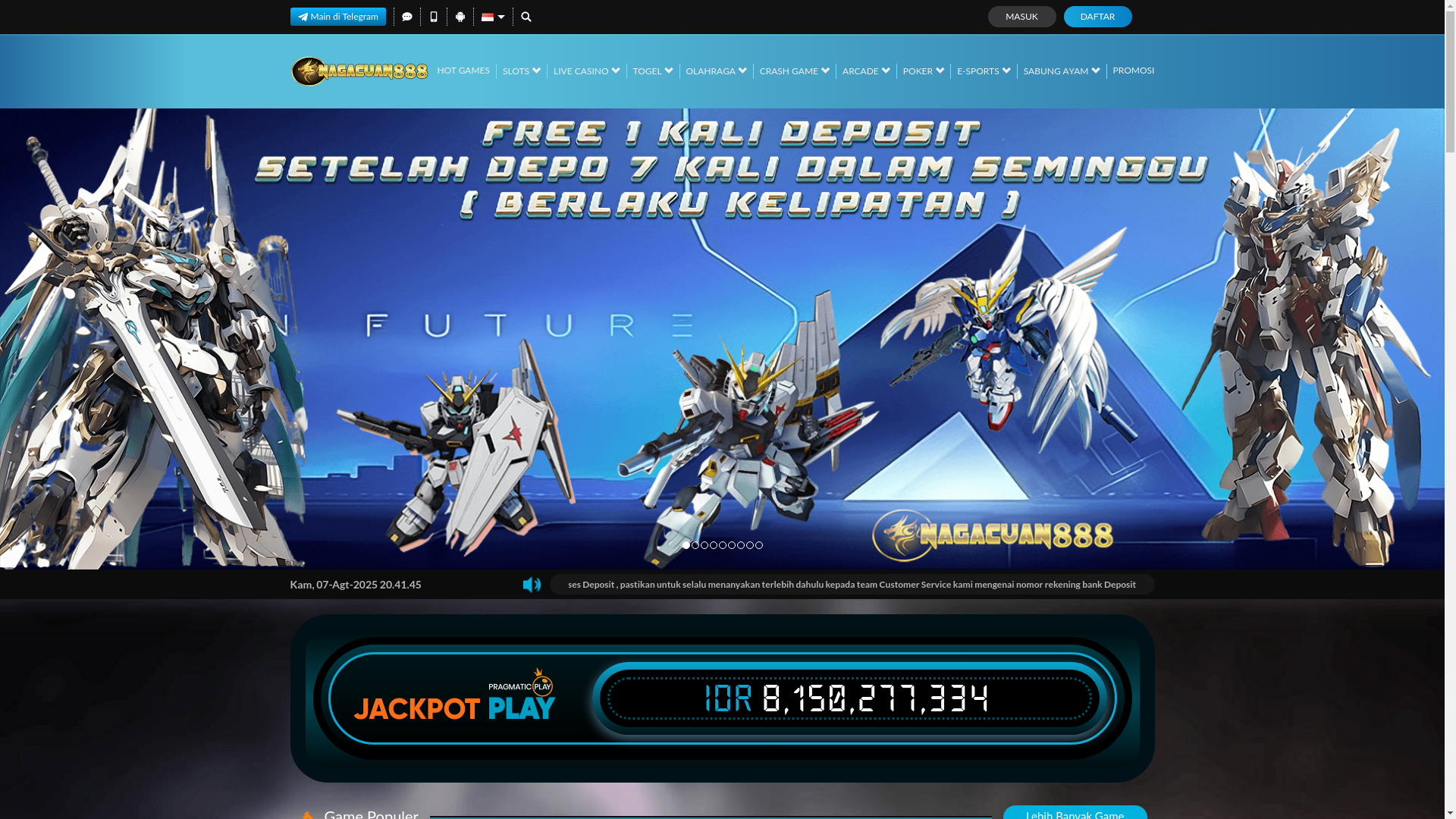 website screenshot of https://nagacuan888h.lol/