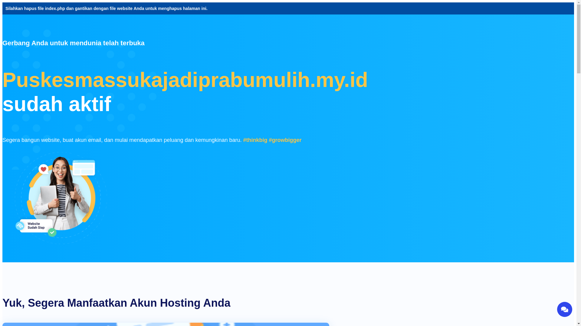 website screenshot of https://puskesmassukajadiprabumulih.my.id/