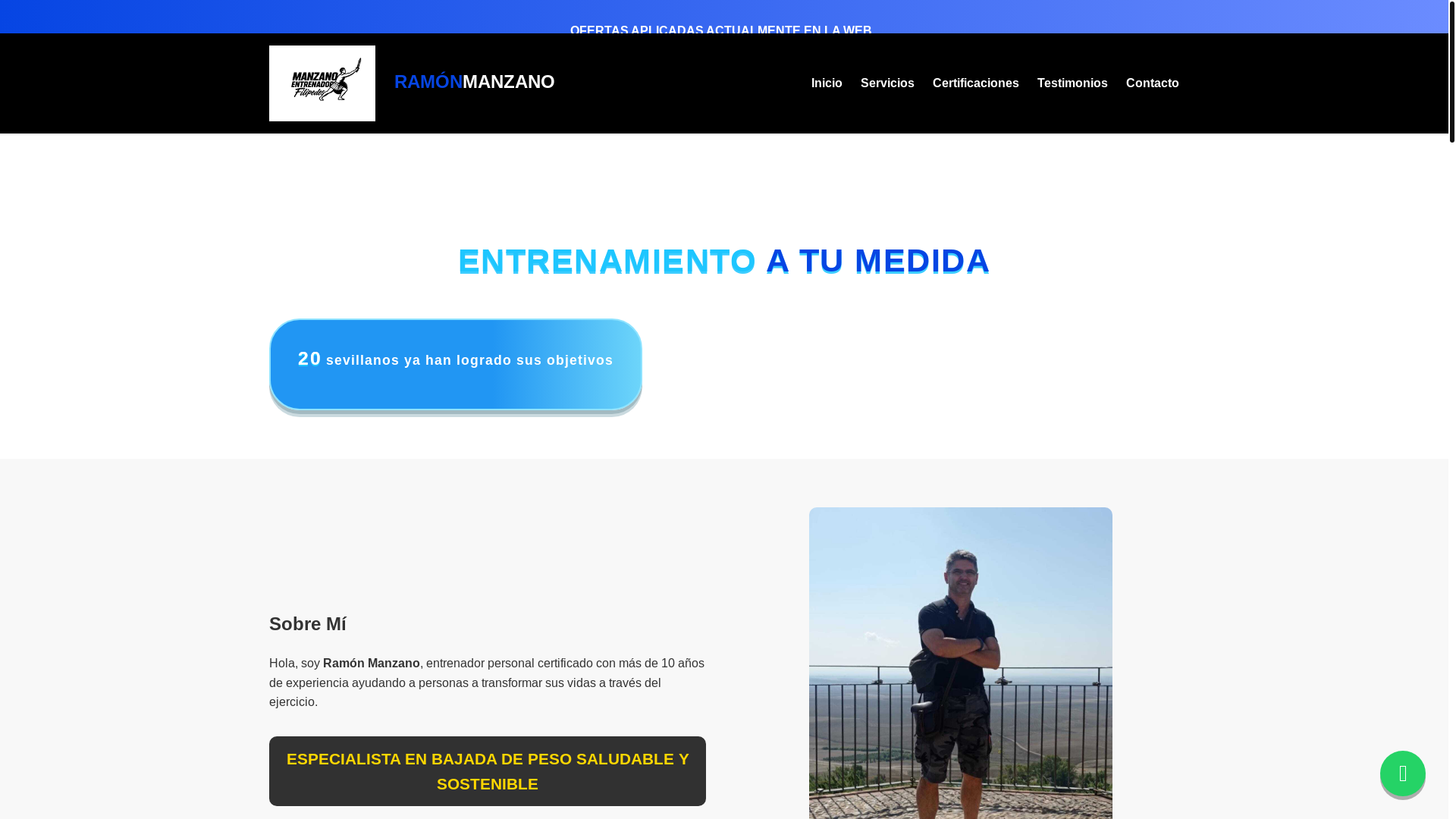 website screenshot of https://manzanoentrenadorfinal.pages.dev/