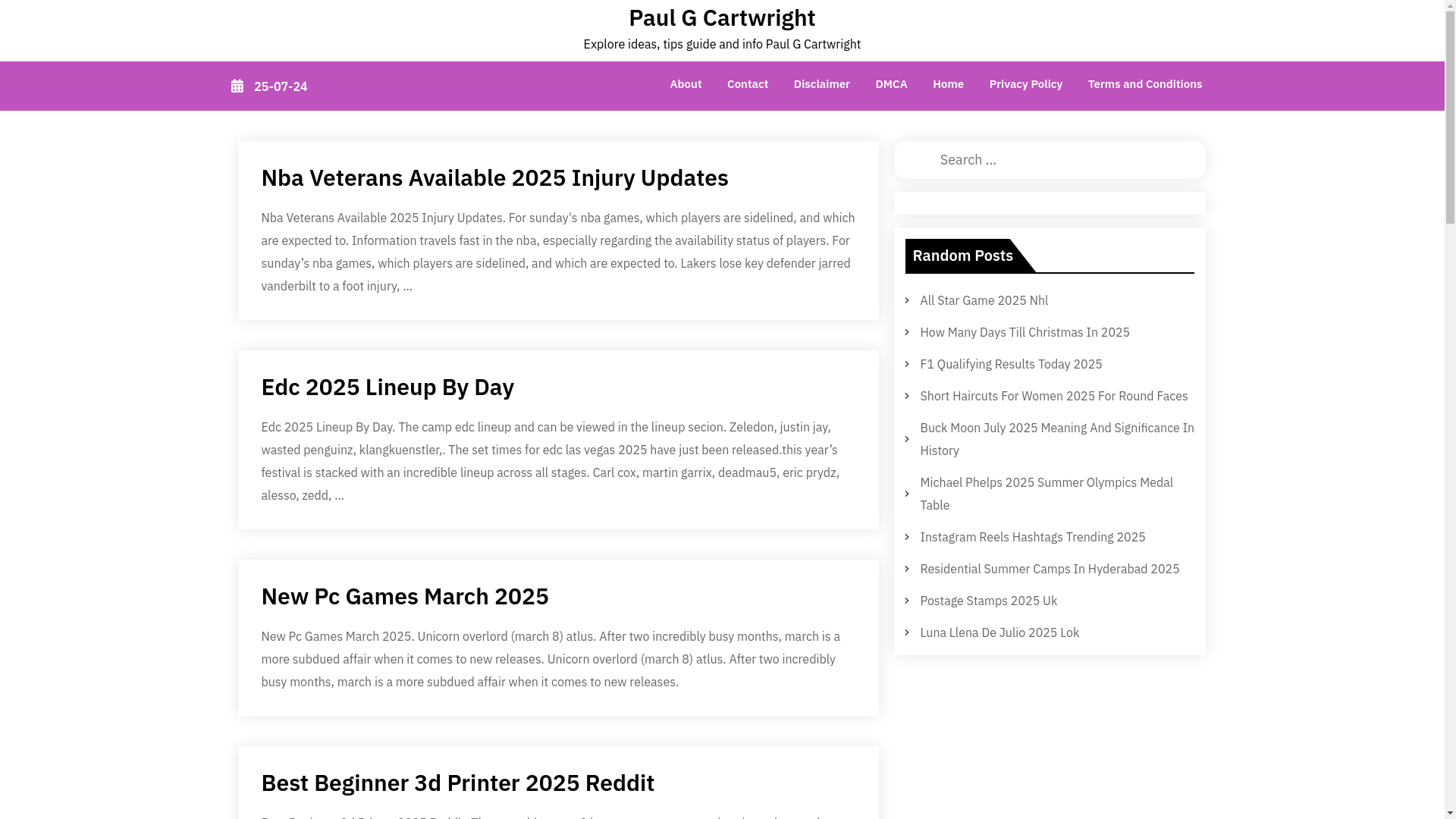 website screenshot of https://paulgcartwrightl.pages.dev/