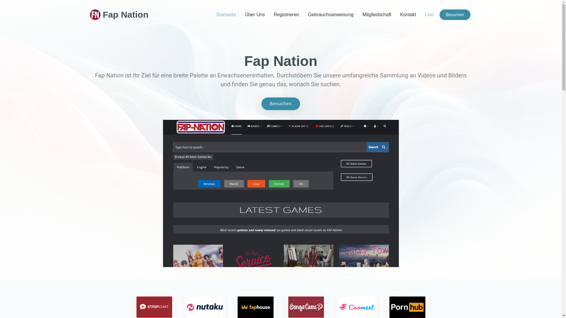 website screenshot of https://fapnation-german.com/
