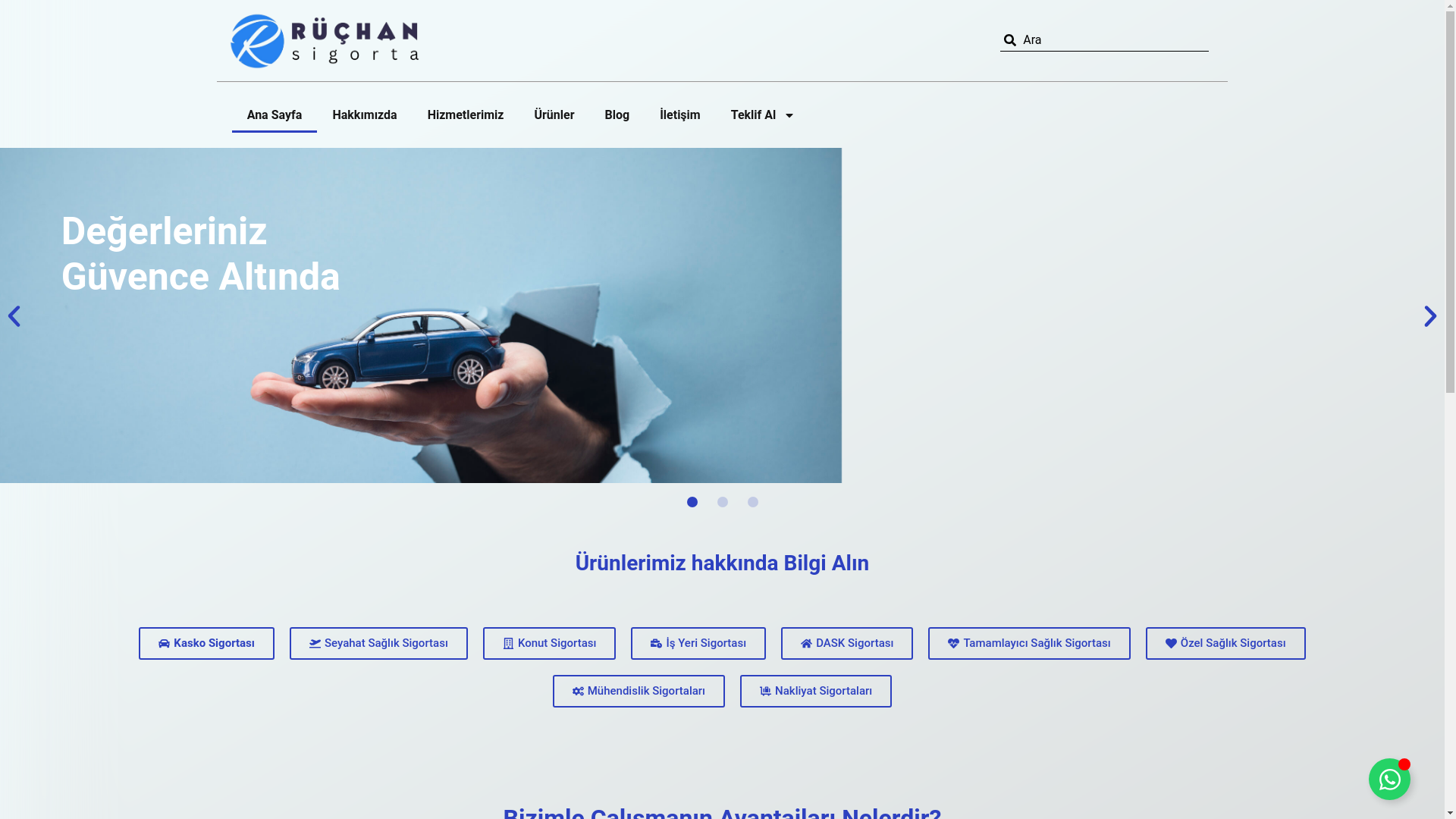 website screenshot of https://ruchansigorta.com.tr