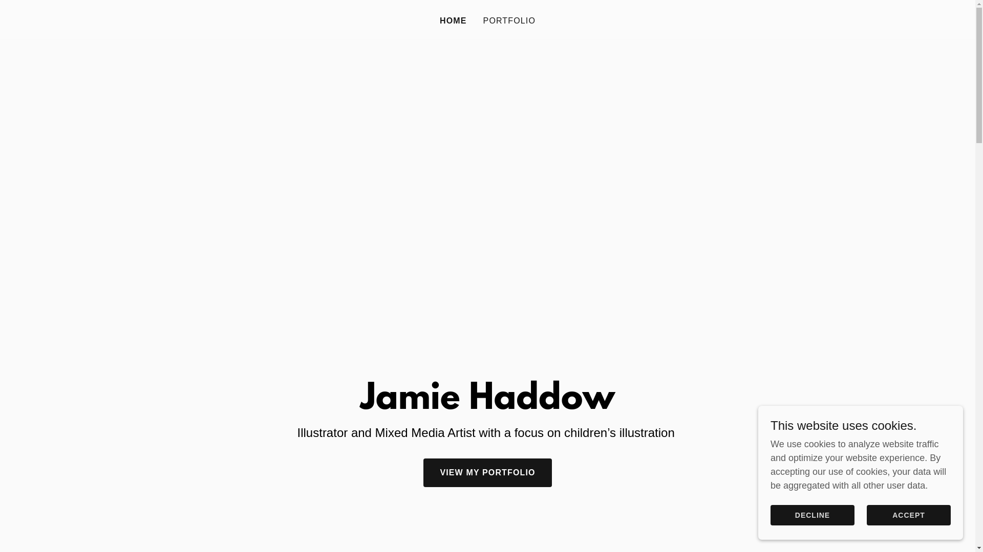 website screenshot of https://jamiehaddow.co.uk/