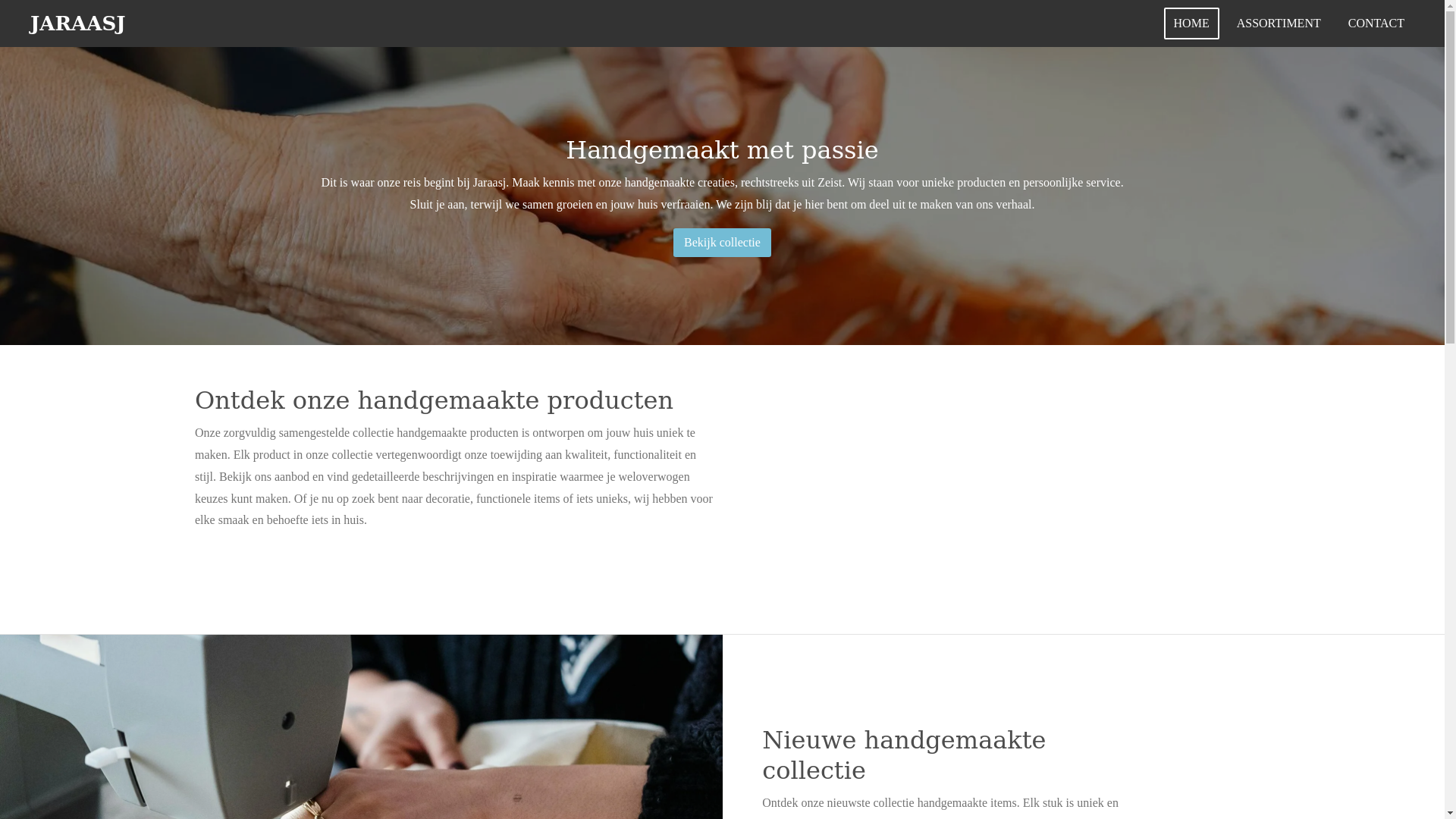 website screenshot of https://jaraasj.nl/
