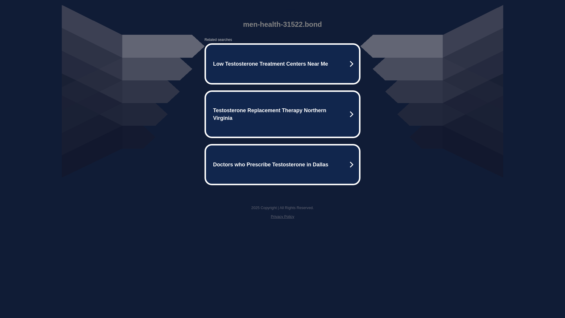 website screenshot of https://men-health-31522.bond/