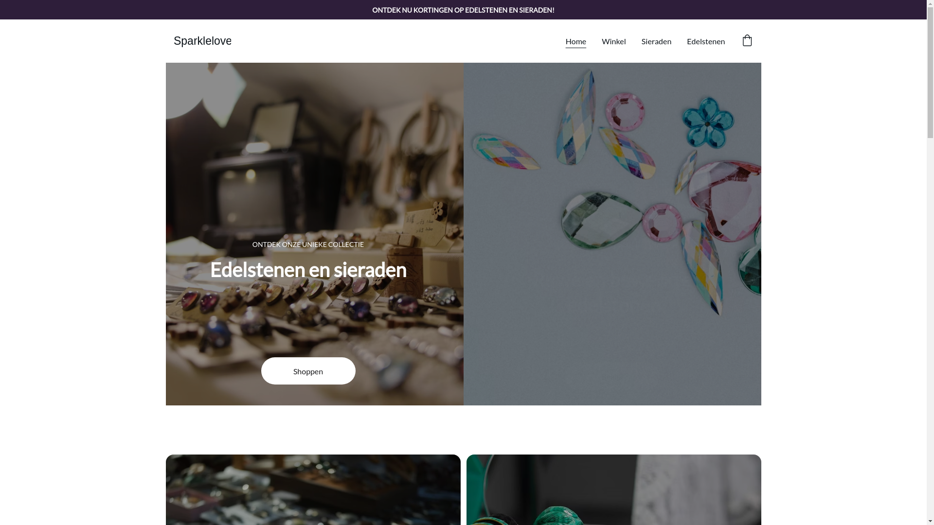 website screenshot of https://sparklelove.nl/