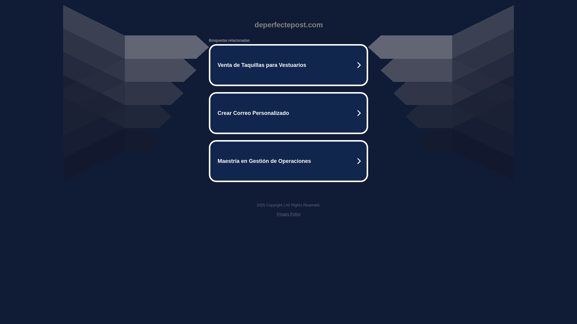 website screenshot of https://deperfectepost.com/