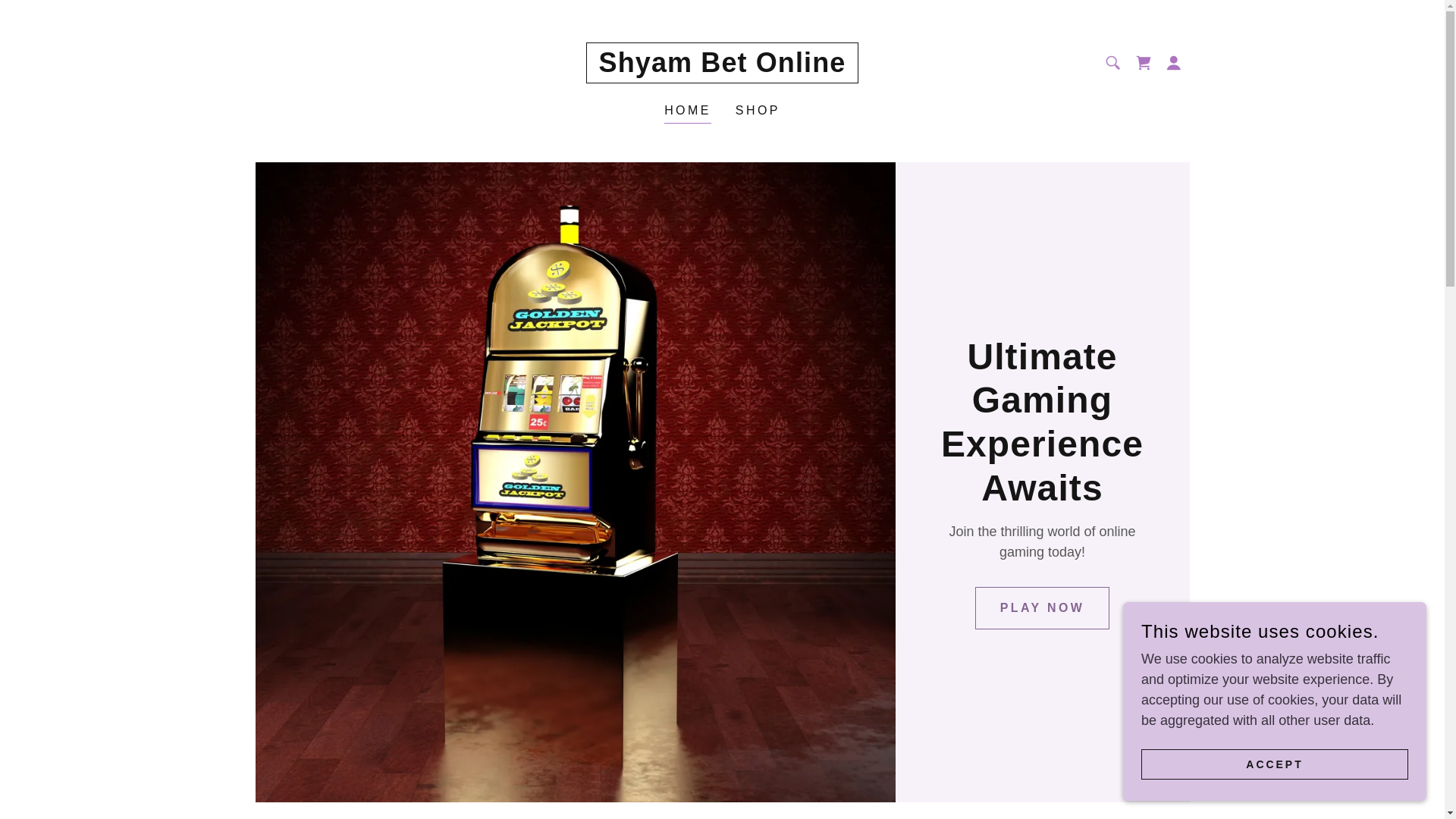 website screenshot of https://shyambetonline.com/