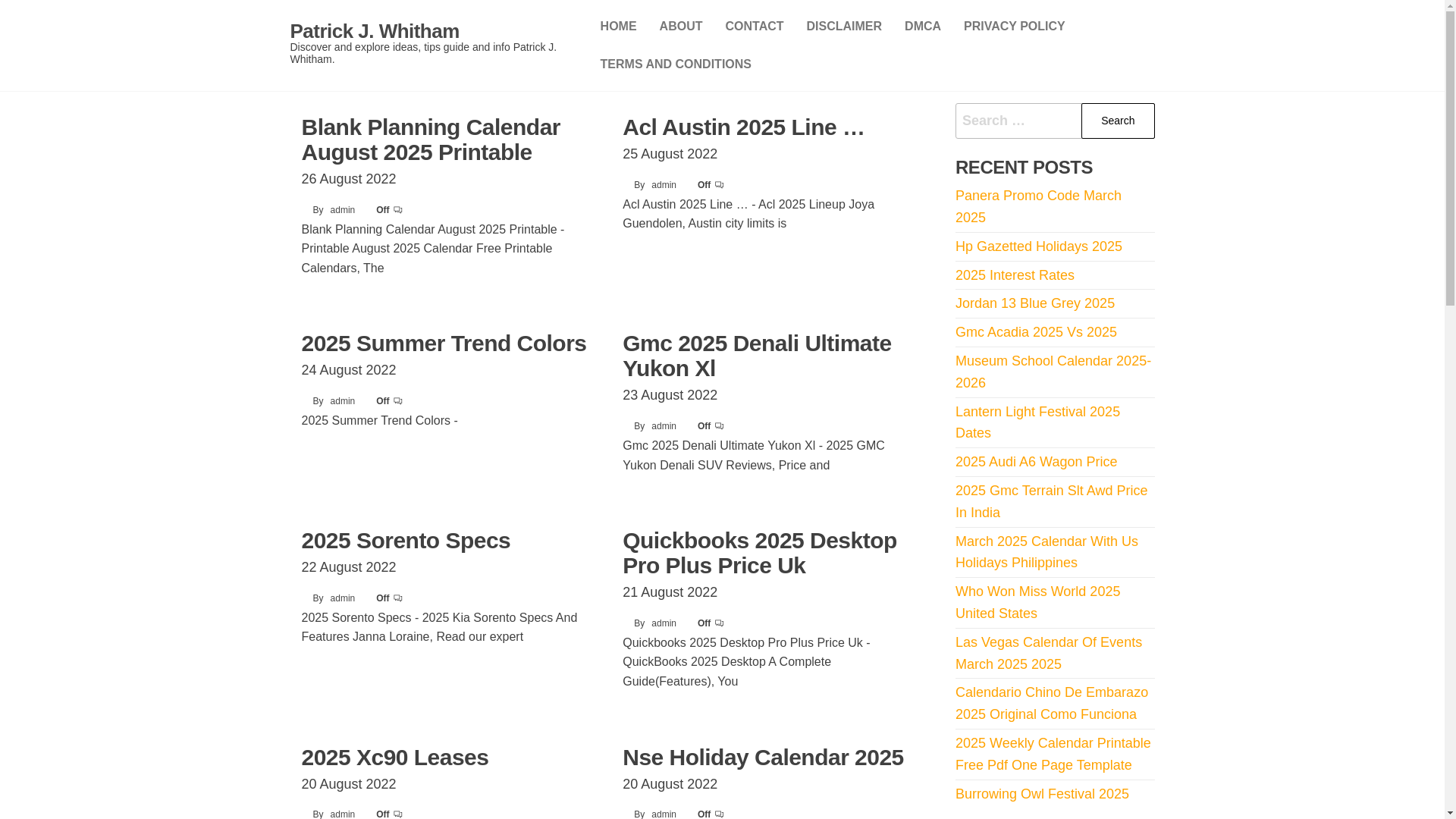 website screenshot of https://patrickjwhitham.pages.dev/