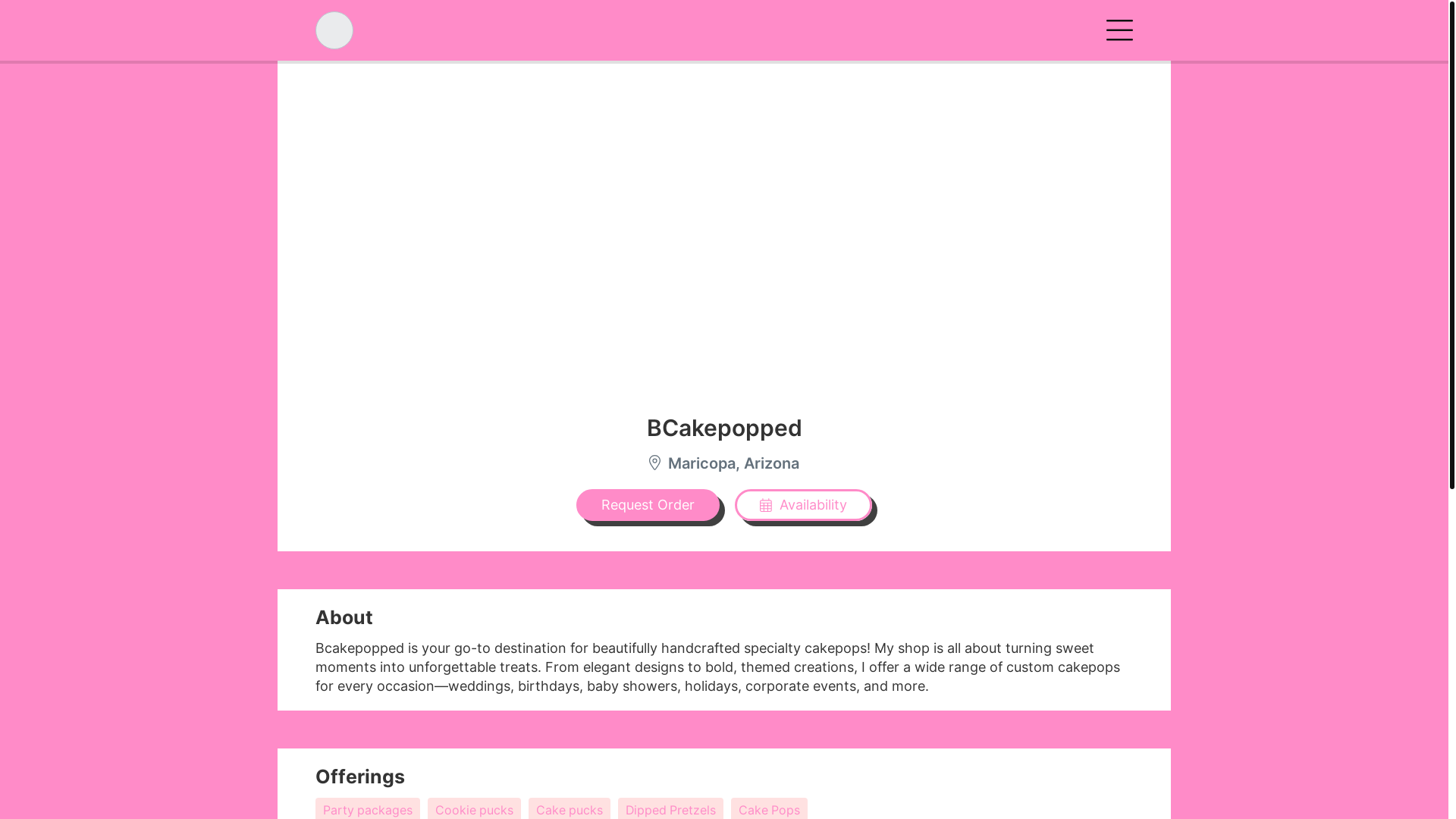 website screenshot of https://bcakepopped.shop/