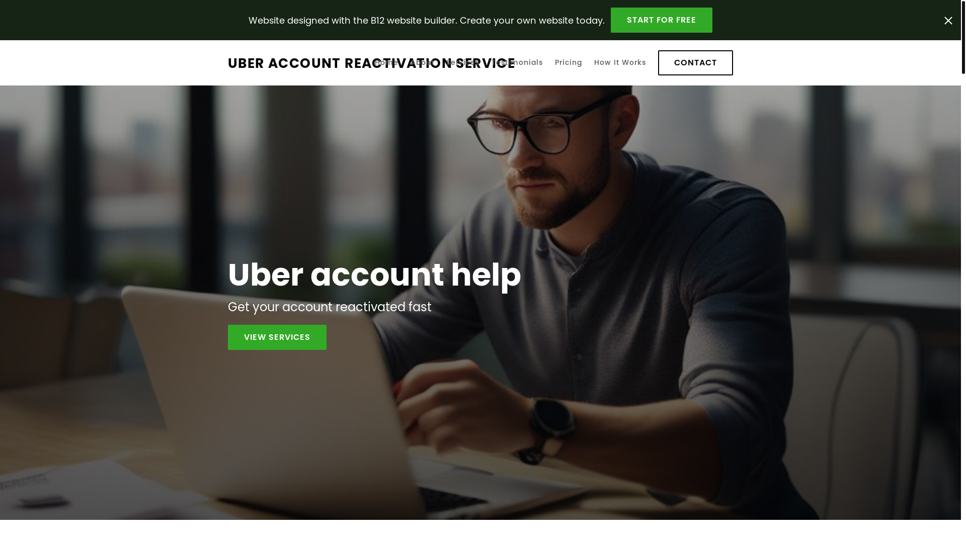 website screenshot of https://uberreactivations.com/