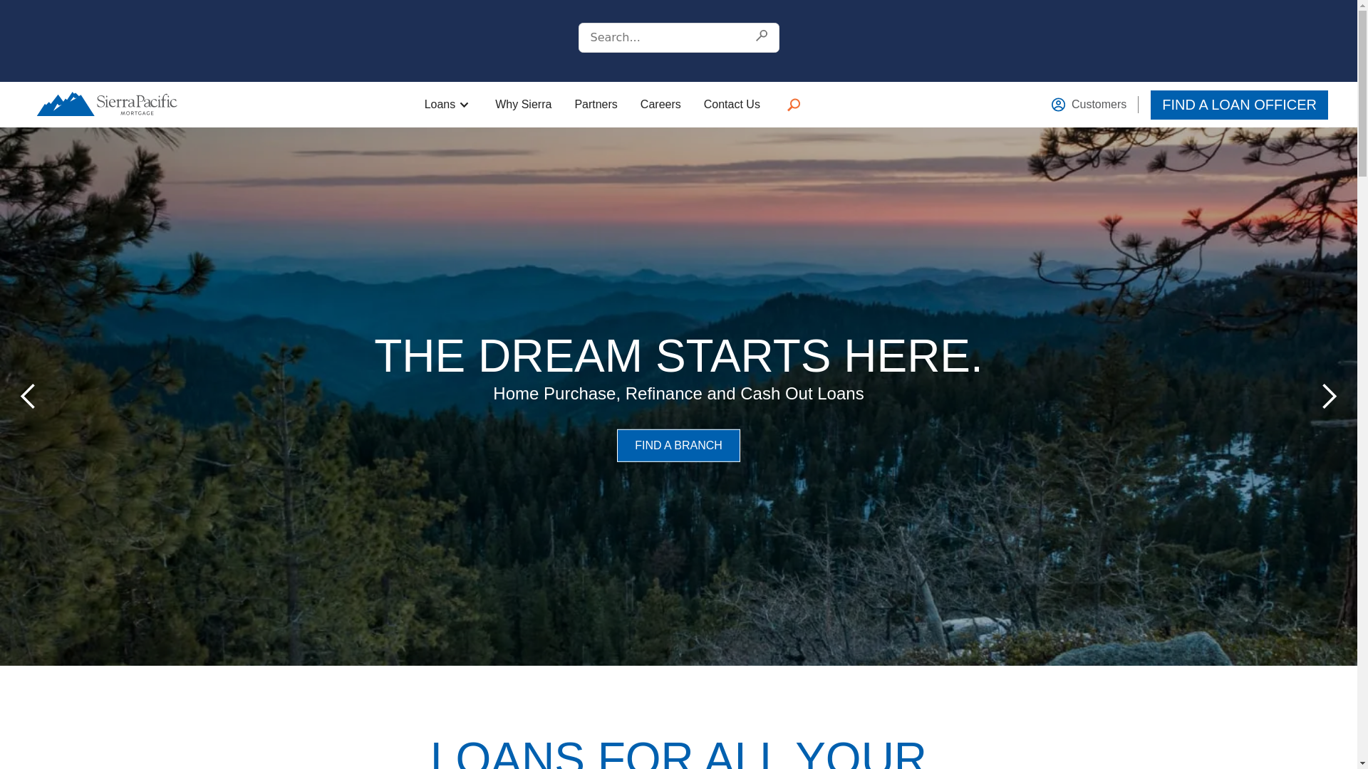 website screenshot of https://sierrapacificmortgage.xxx/