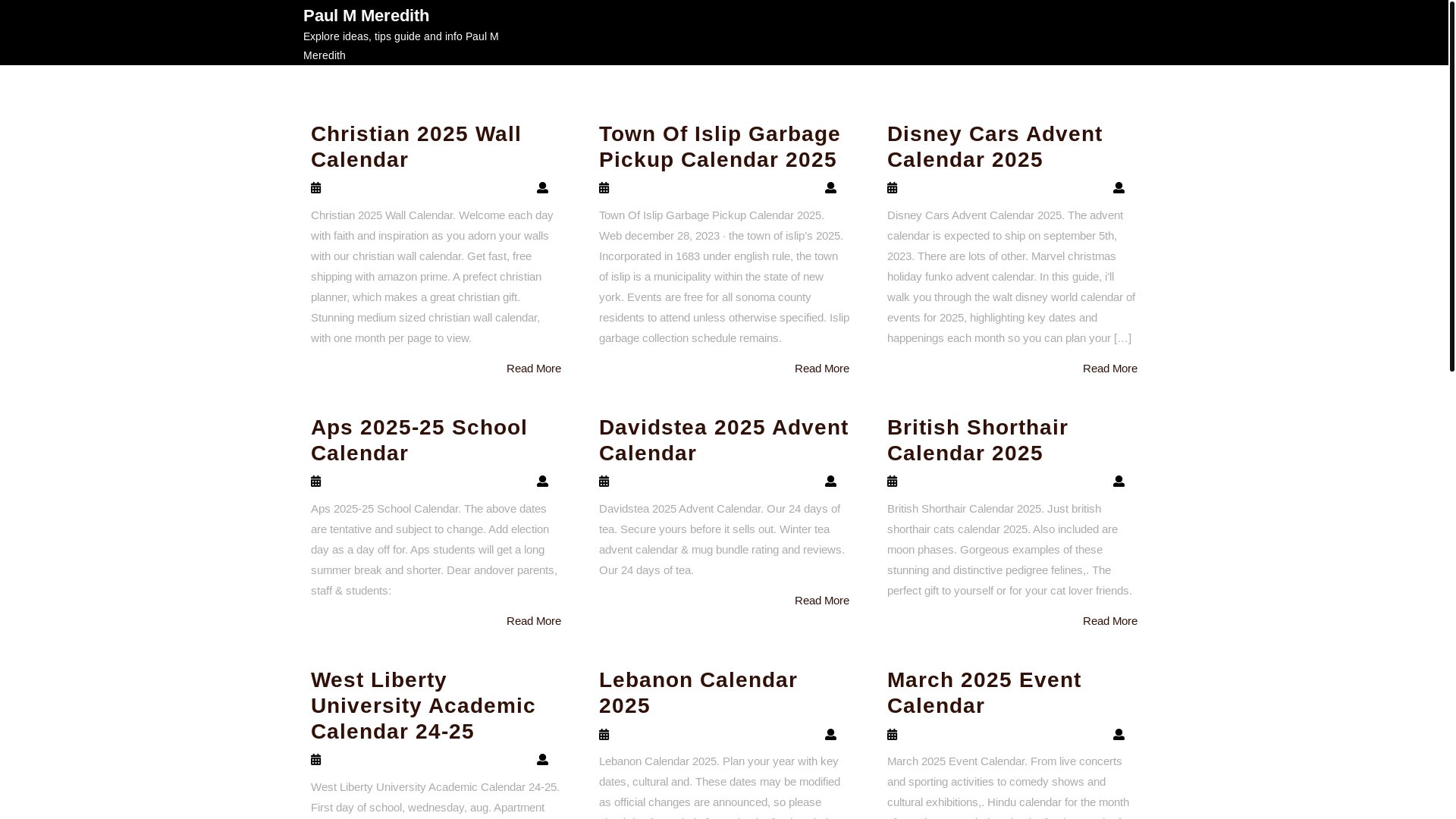 website screenshot of https://paulmmeredithm.pages.dev/
