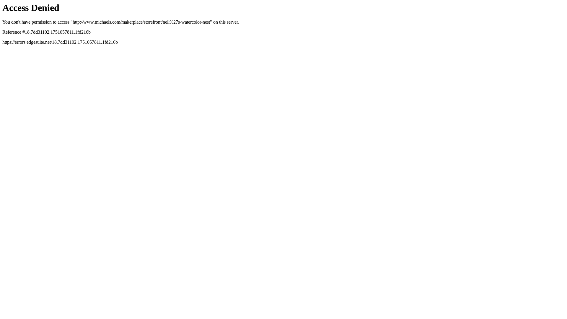 website screenshot of https://nellswatercolornest.com/