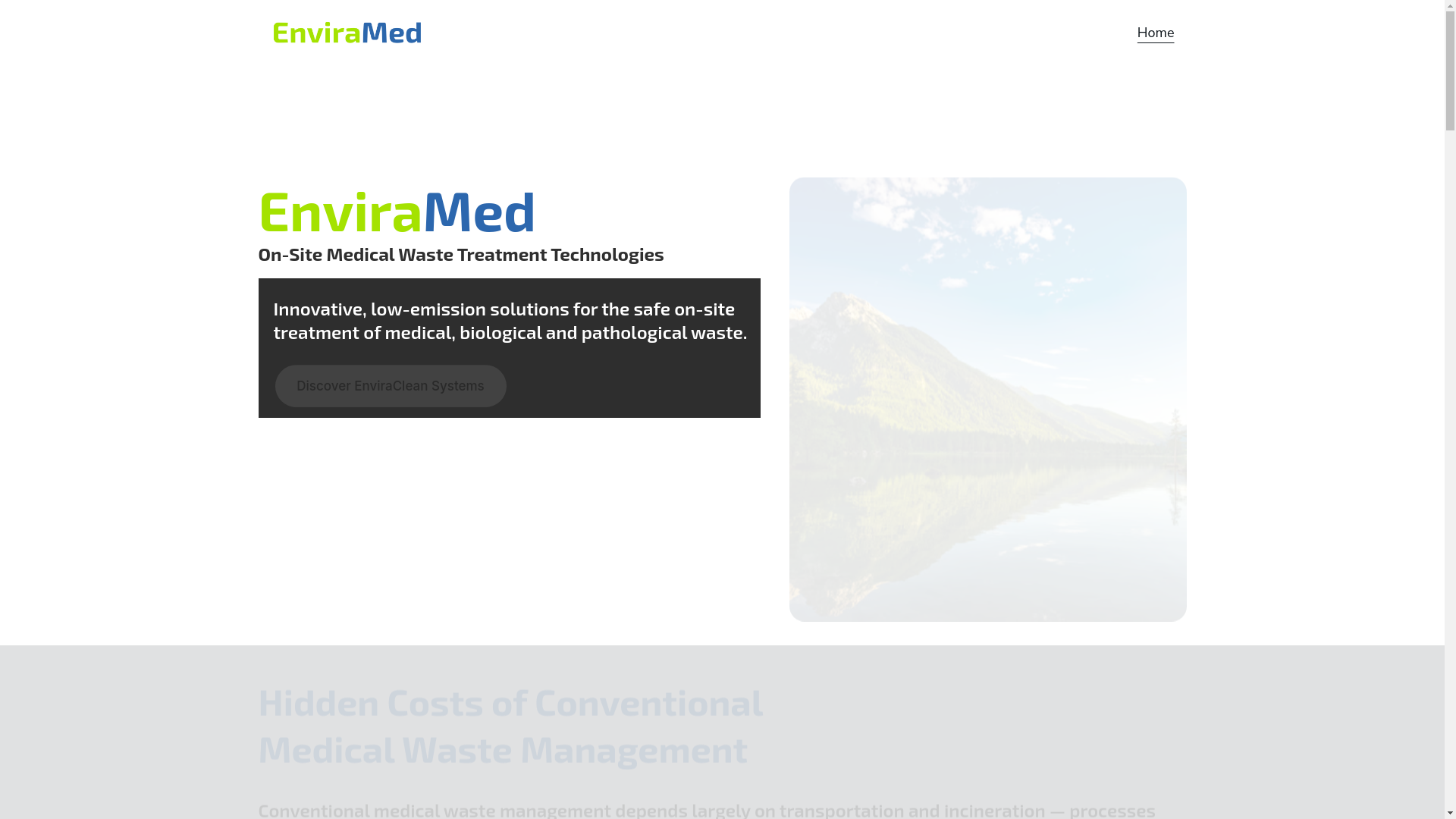 website screenshot of https://enviramed.com/