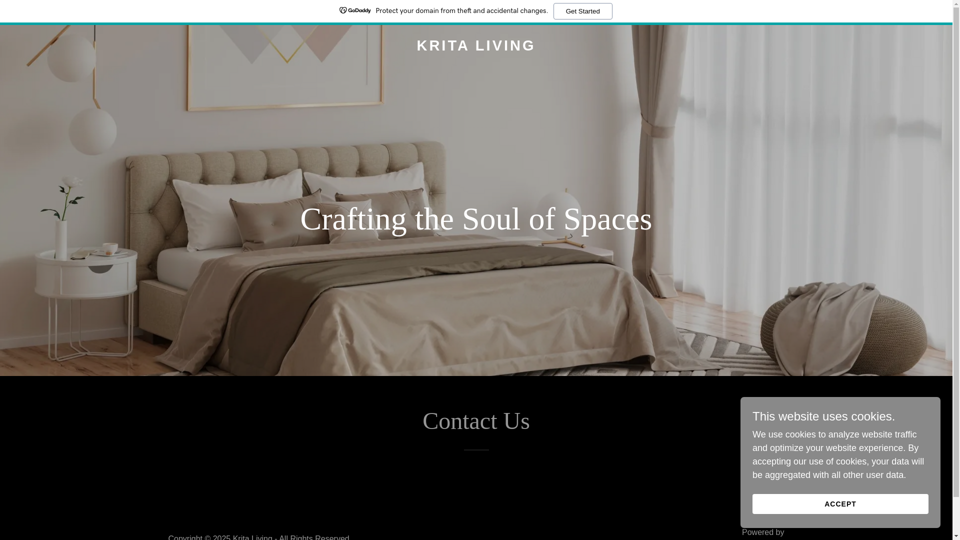website screenshot of https://kritaliving.com/