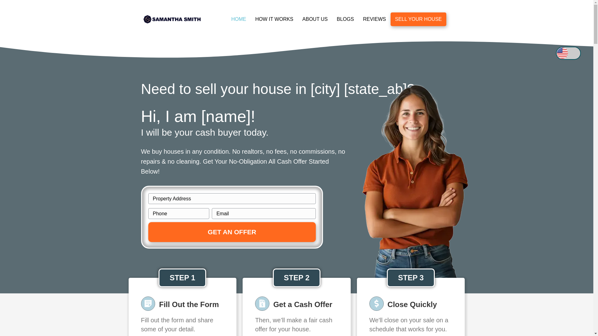 website screenshot of https://yourcaringhomebuyer.com/